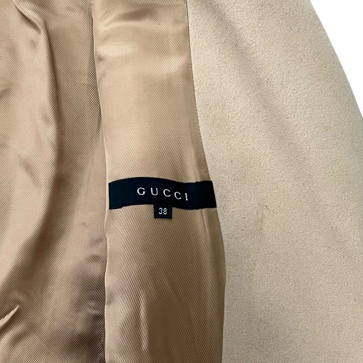 Gucci GUCCI × TOM FORD 03AW Belt Stand Collar Hidden Placket Coat Size XS / US 0-2 / IT 36-38 - 7 Thumbnail