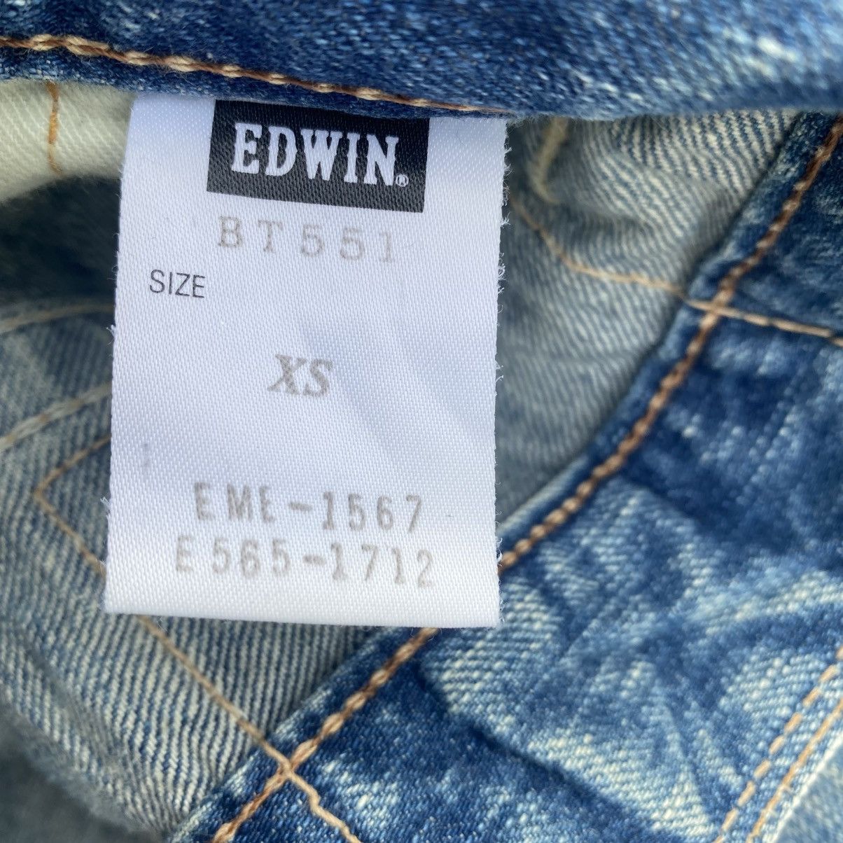 Edwin × Japanese Brand EDWIN 503 Distressed Flare Size 29" - 13 Thumbnail