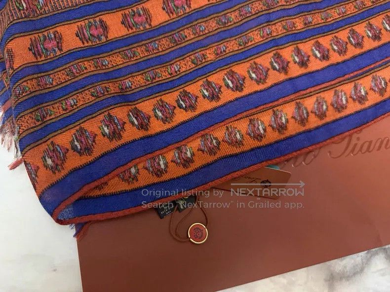 Loro Piana Loro Piana Autumn/Winter Cashmere and Silk Scarf (70% Cash Size ONE SIZE - 5 Thumbnail
