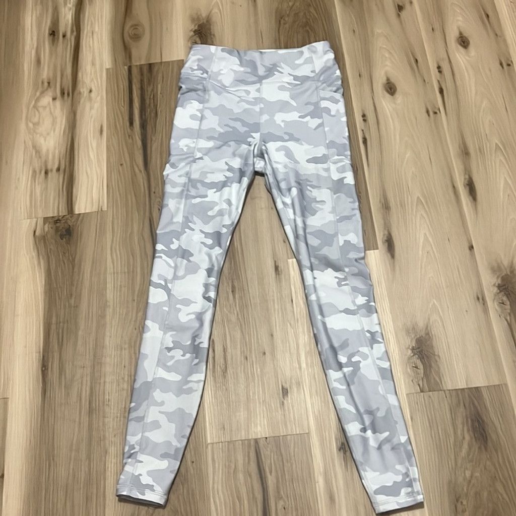 Avia Avia Grey Camouflage Leggings Size 24" / US 00 / IT 34 - 3 Thumbnail