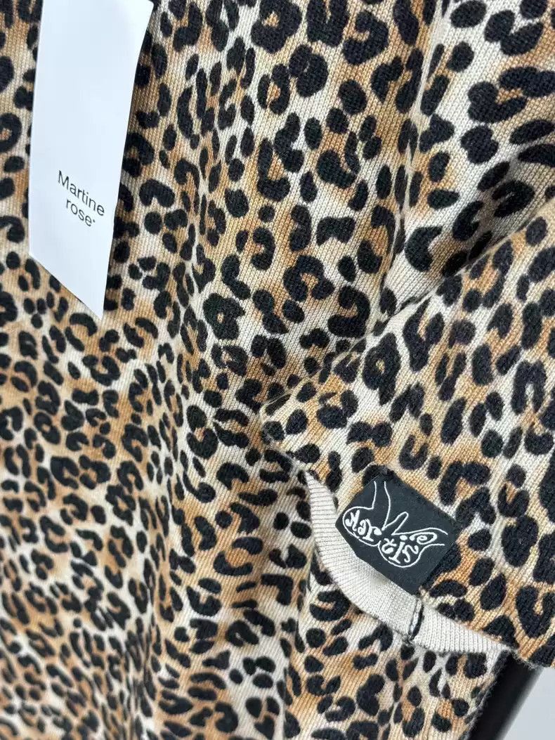 Martine Rose Martine Rose leopard print wool T-shirt -2507 Size US M / EU 48-50 / 2 - 3 Thumbnail