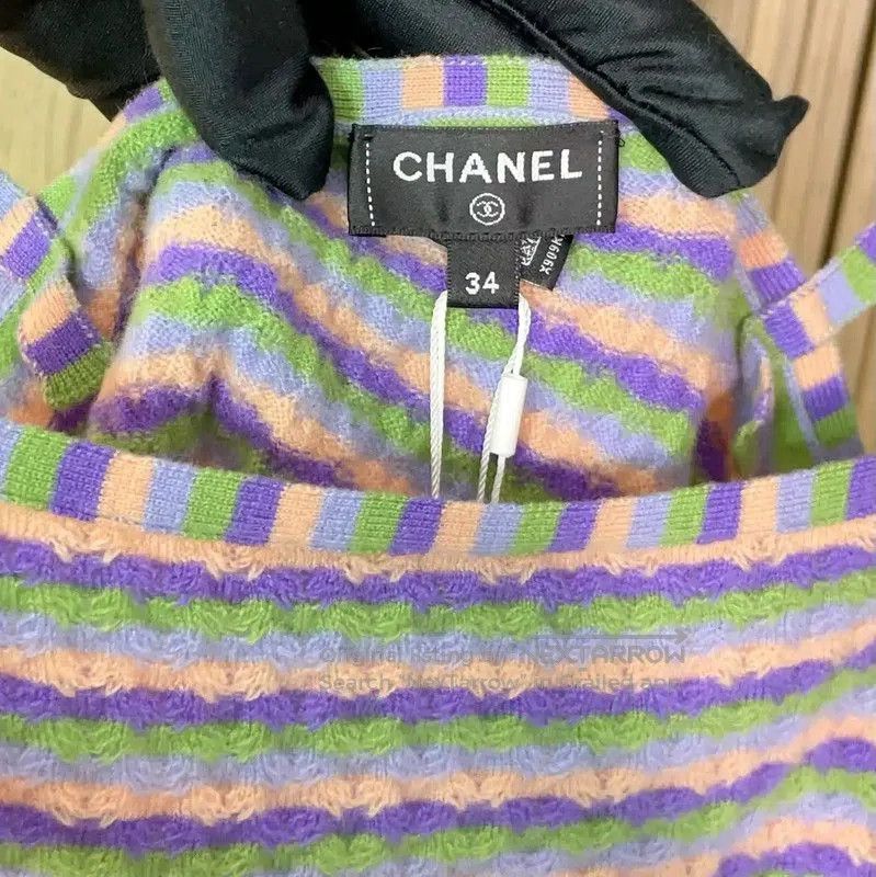 Chanel Chanel Lavender Cashmere Sleeveless Cropped Top . Size S / US 4 / IT 40 - 7 Thumbnail