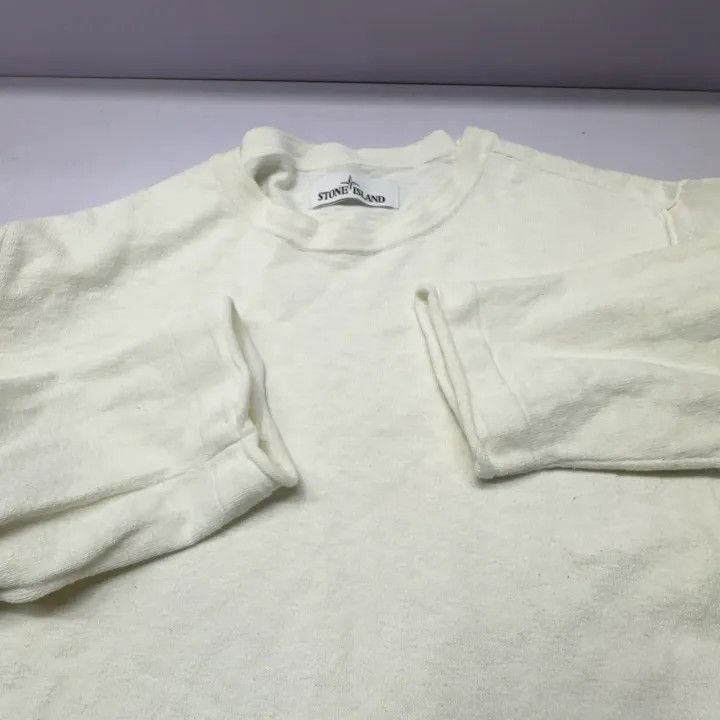Stone Island Stone Island White Logo Long Sleeve Sweater -2506 Size US L / EU 52-54 / 3 - 5 Thumbnail