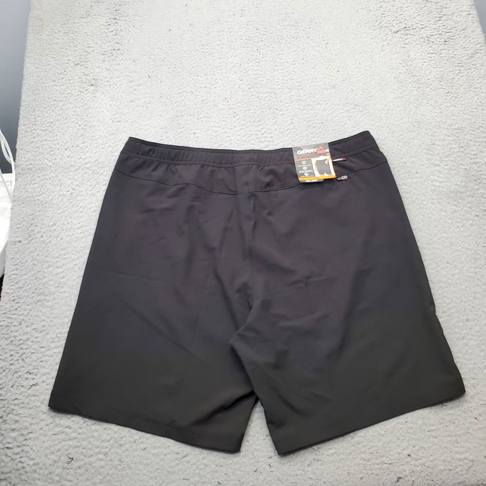 Vintage Gerry Men's XXL Black AthleticFit 4-Way Stretch Drawstring Waistband Trail Shorts Size US 39 - 2 Thumbnail