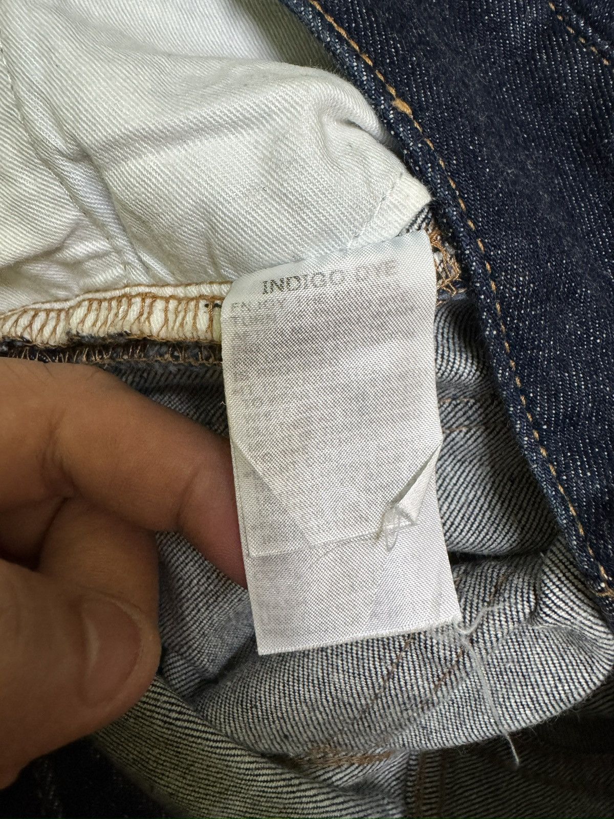 CABANE de ZUCCa Zucca Indigo Denim Jeans Slim Thigh Flared Leg Drop Crotch Size US 28 / EU 44 - 15 Thumbnail