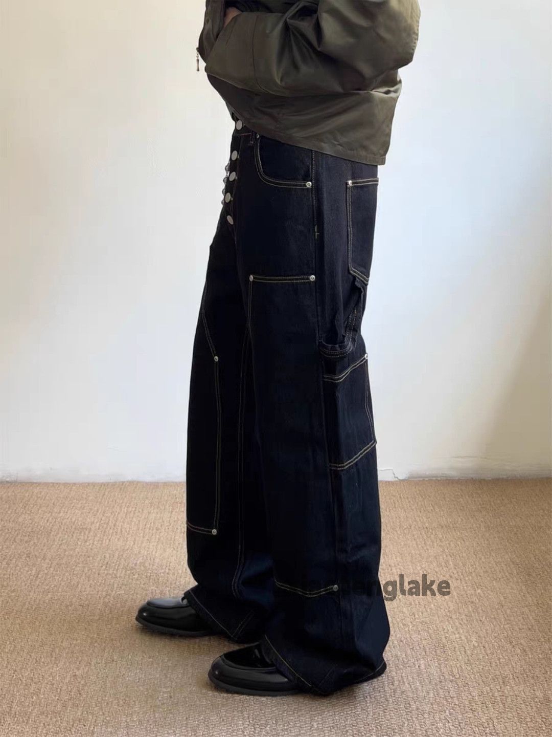 Jean xz vintage wide Leg loose hiphop carpenter jeans Size US 32 / EU 48 - 2 Thumbnail