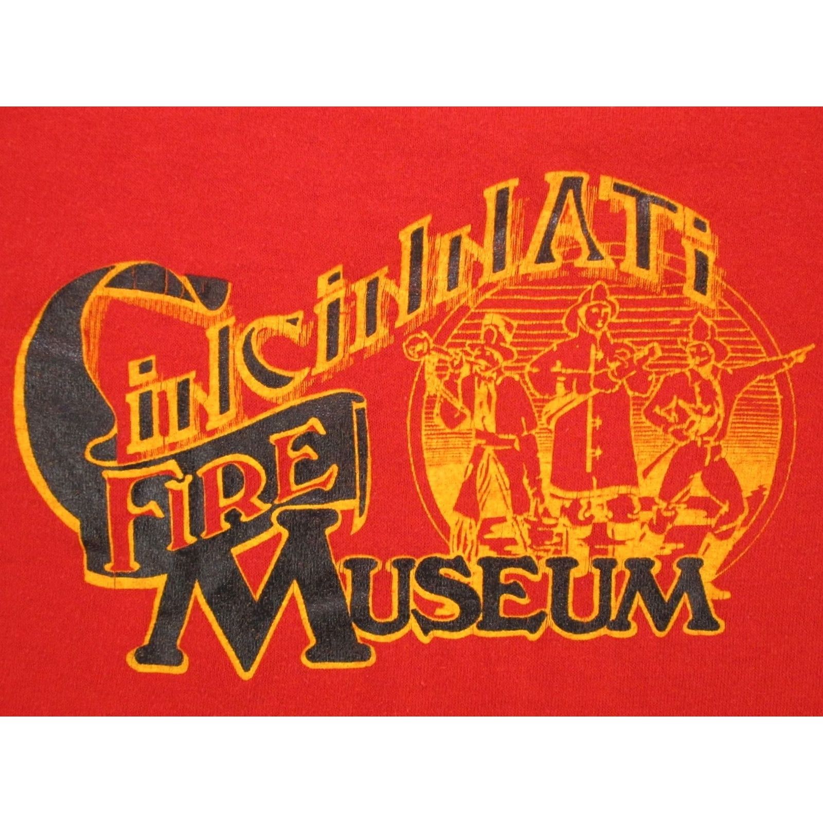 Vintage VINTAGE 80s CINCINNATI FIRE MUSEUM T-Shirt SMALL ohio fighter Men Red Size US S / EU 44-46 / 1 - 7 Thumbnail