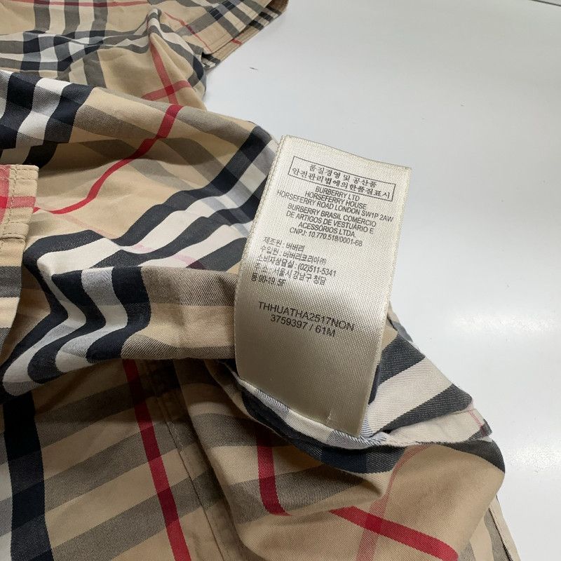 Burberry Check Pattern Short Sleeve Shirt 0079