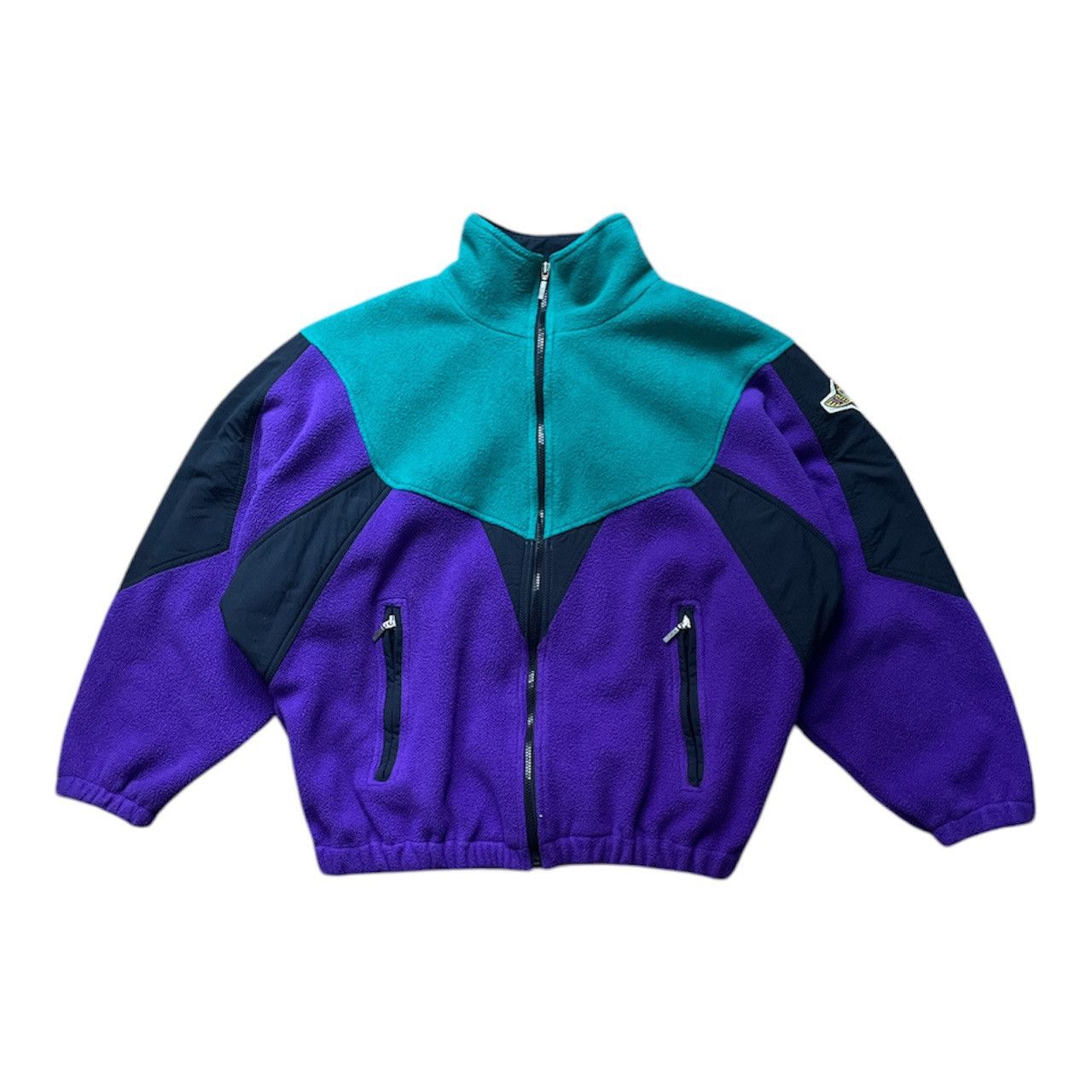 Descente Descente Vintage Zip Up Fleece Size US L / EU 52-54 / 3 - 1 Thumbnail