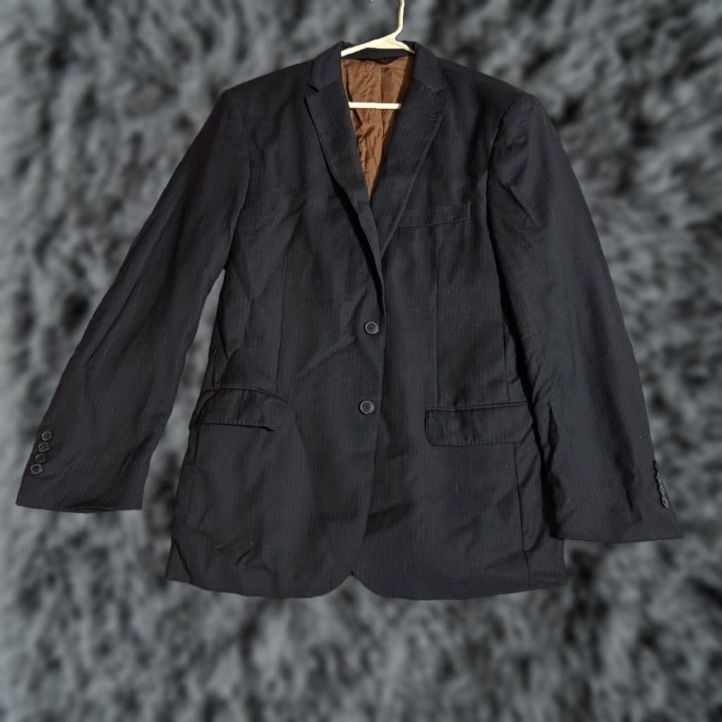 Jos. A. Bank Jos A Bank Sport Coat Men Size 41 RG Slim Fit Wool Pinstripe Office Preppy Size US XS / EU 42 / 0 - 1 Thumbnail