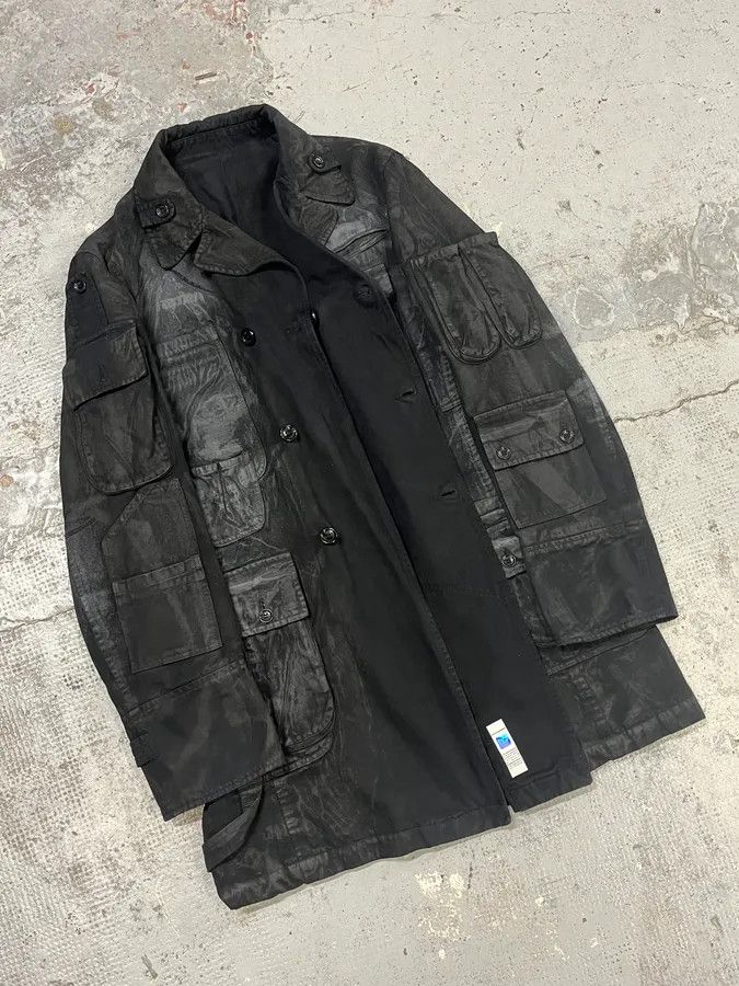 Dolce & Gabbana AW2003 Dolce & Gabbana Black Cotton Cargo Long Jacket Size US M / EU 48-50 / 2 - 6 Thumbnail
