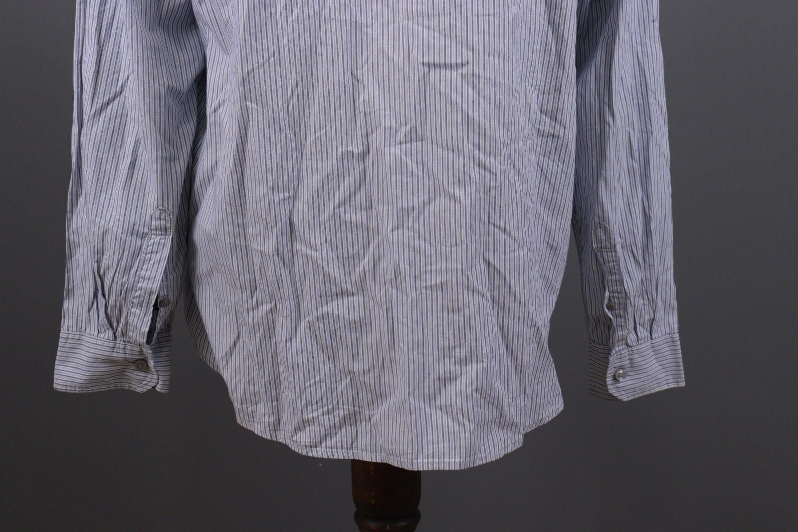 Desigual Desigual Regular Fit Blue Pinstripe Printed Shirt Sz XXL Size US XL / EU 56 / 4 - 12 Thumbnail