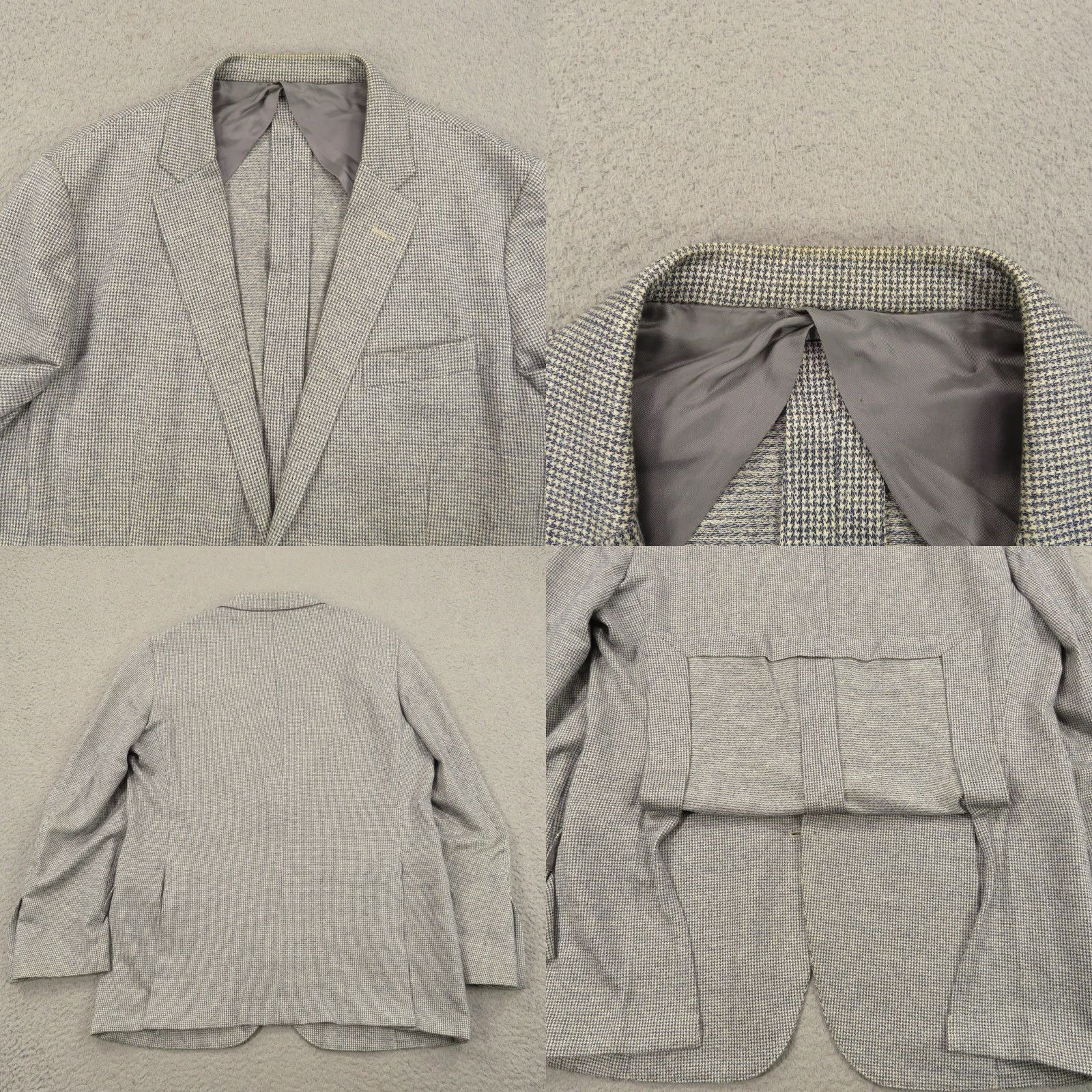 Brooks Brothers Brooks Brothers 1818 Blazer Sport Coat 42R Gray Jersey Linen Cotton Notch Lapel Double-Vented 2-Button Jacket Mens Size US XL / EU 56 / 4 - 8 Thumbnail