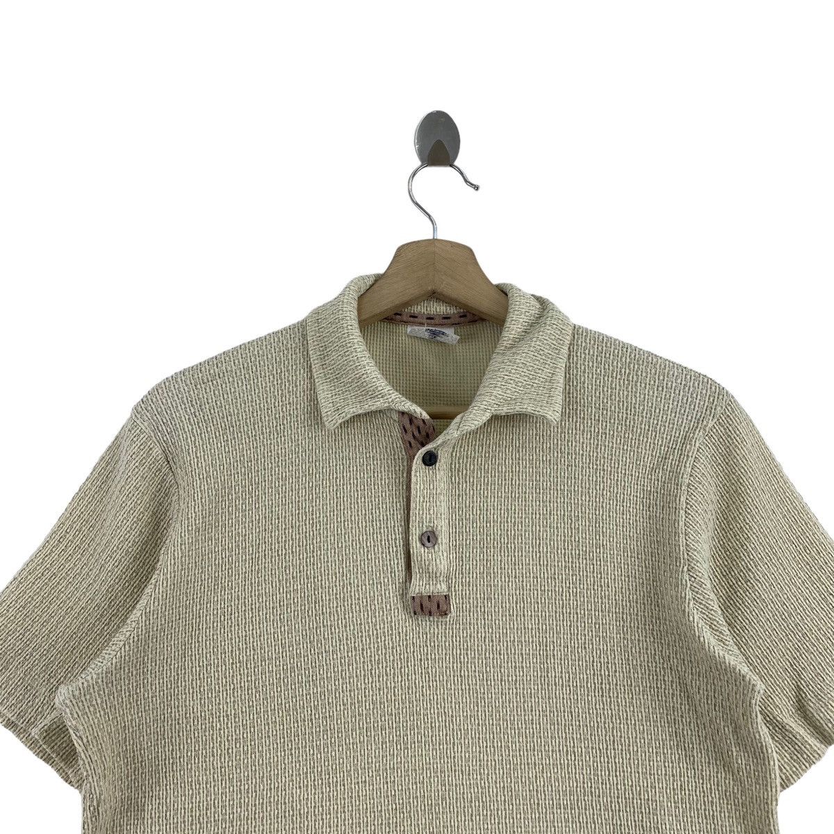 Japanese Brand Vintage KOMETSUBU GIEMON Japanese Brand Collar Beige Button Size US M / EU 48-50 / 2 - 2 Thumbnail
