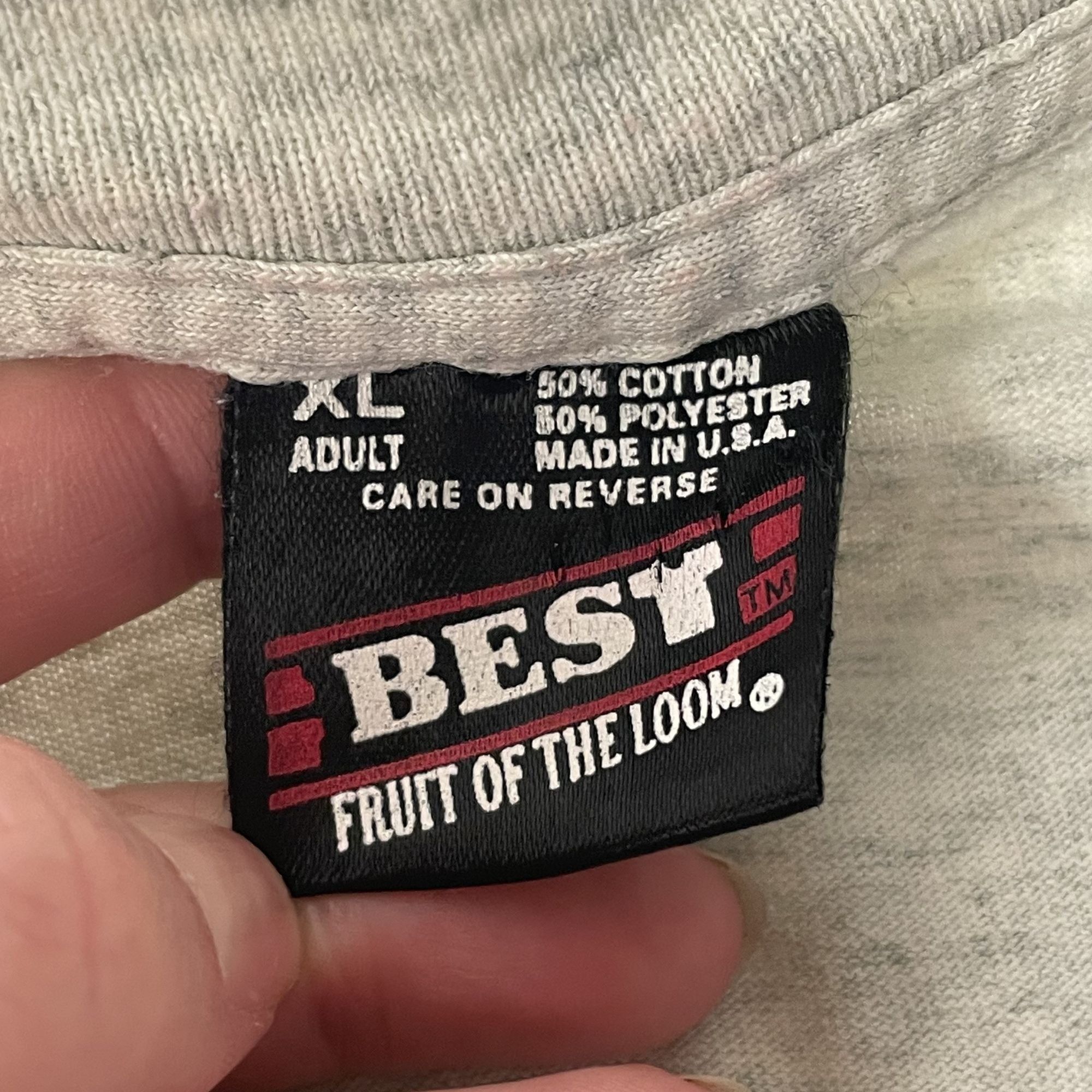Fruit Of The Loom Vtg BEST Heather SOUTH BEACHES AAU HEAT Watt Gold 50/50 Tee Size US XL / EU 56 / 4 - 4 Thumbnail