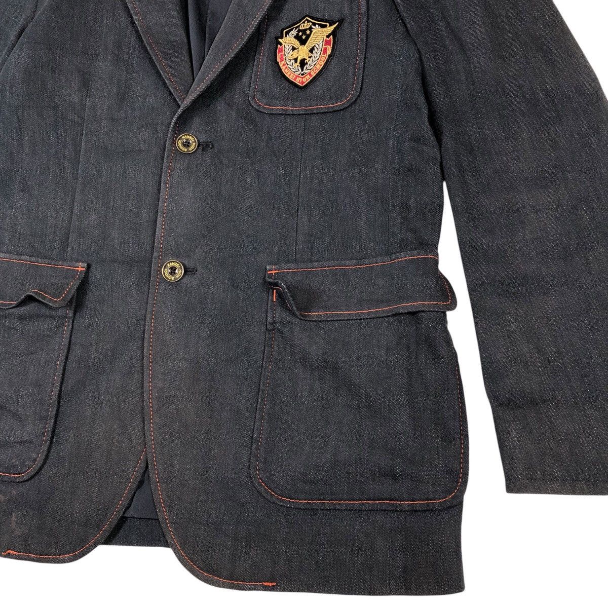 Momotaro Jeans MOMOTARO Kanzei High School Denim Blazer Jacket Size US L / EU 52-54 / 3 - 3 Thumbnail