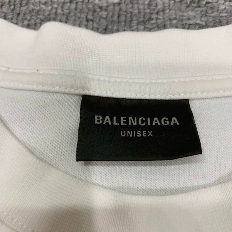 Balenciaga Balenciaga White monogram logo short sleeve Size US XXS / EU 40 - 6 Thumbnail
