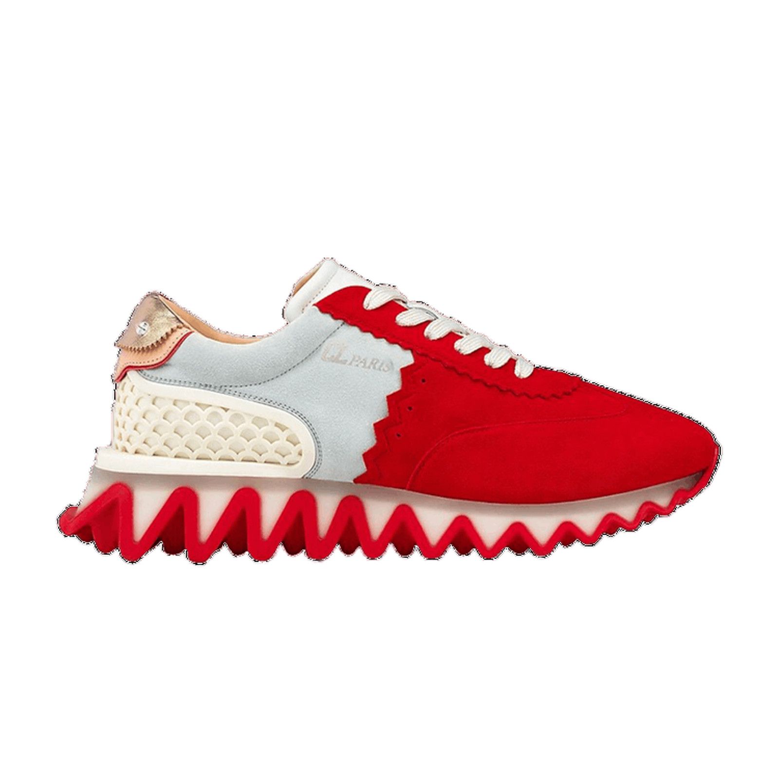 Christian Louboutin Christian Louboutin Mens Loubishark Flat Red Suede Size US 9 / EU 42 - 1 Thumbnail