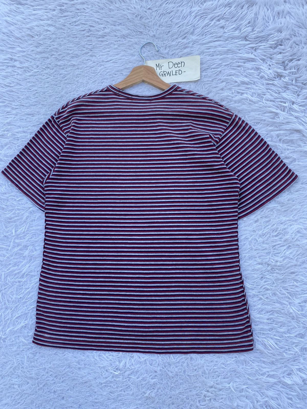 Comme des Garcons Homme Plus Rare AD2006 Comme Des Garcons Homme Stripes Tshirt Size US S / EU 44-46 / 1 - 20 Thumbnail