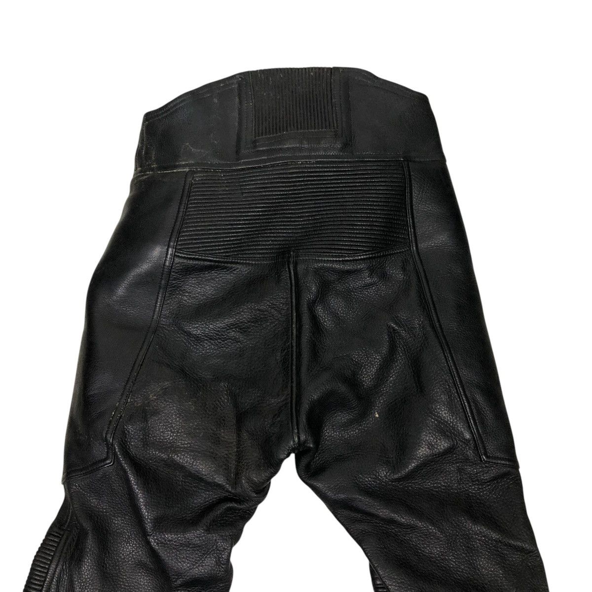 Genuine Leather 🔥VINTAGE GENUINE LEATHER BIKER PANTS HIVE ISSEY MIYAKE Size US 28 / EU 44 - 15 Thumbnail