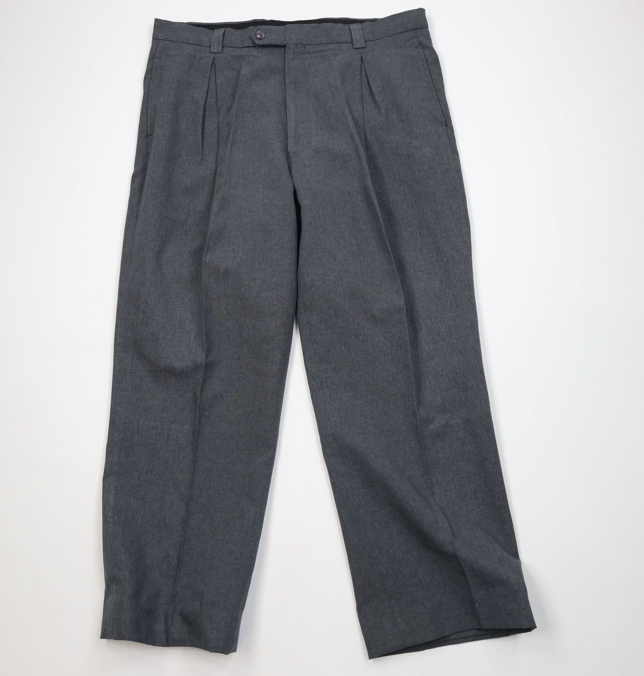 Vintage Vintage 90s Streetwear Baggy 3 Piece Knit Suit Wedding Size 46L - 15 Thumbnail