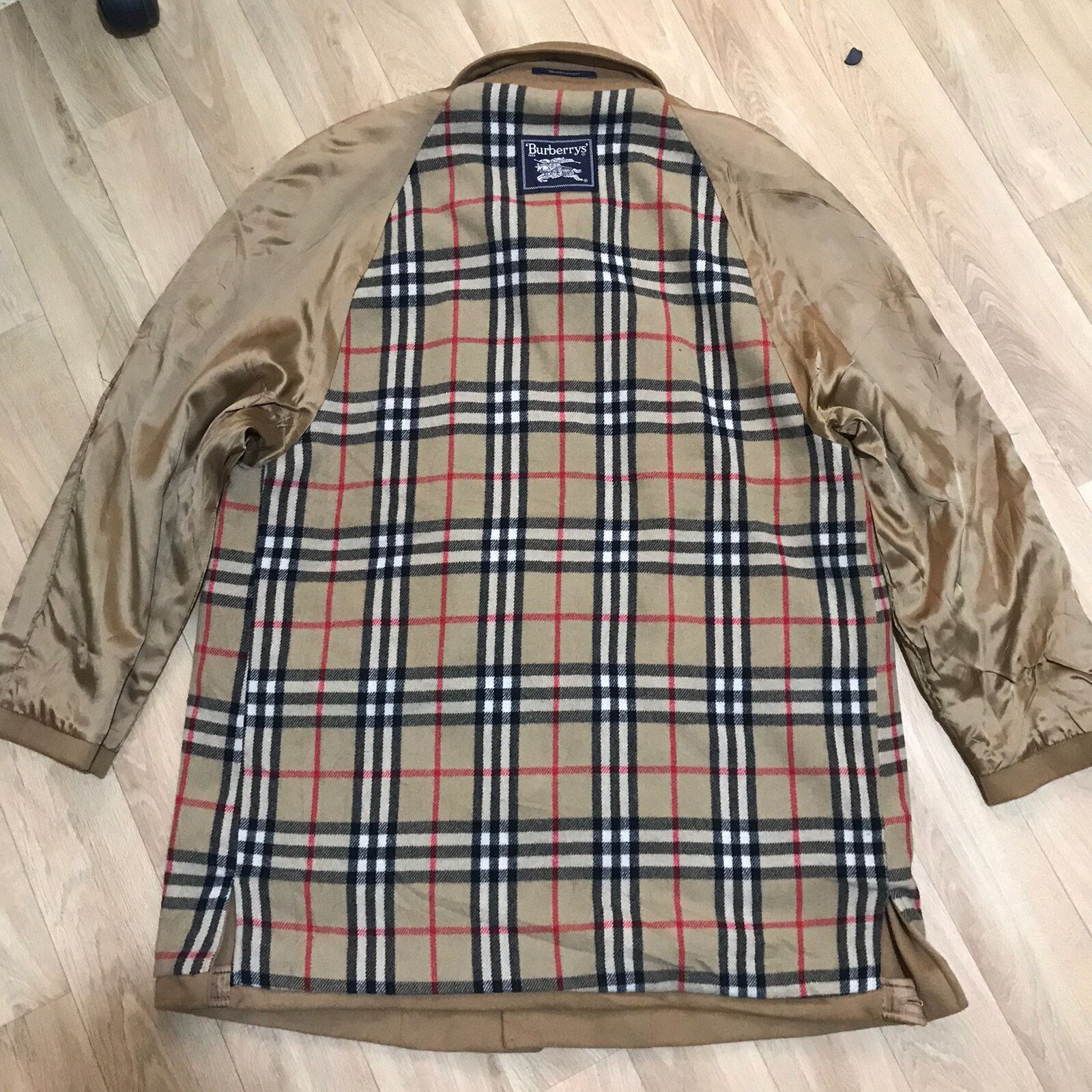 Burberry VINTAGE Burberry coat jacket nova check overcoat wool mens Size US L / EU 52-54 / 3 - 8 Thumbnail