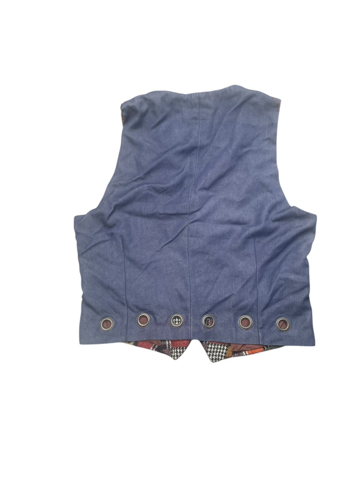 Japanese Brand Vintage Gino Torent Uomo Checkered Vest Size US M / EU 48-50 / 2 - 8 Thumbnail