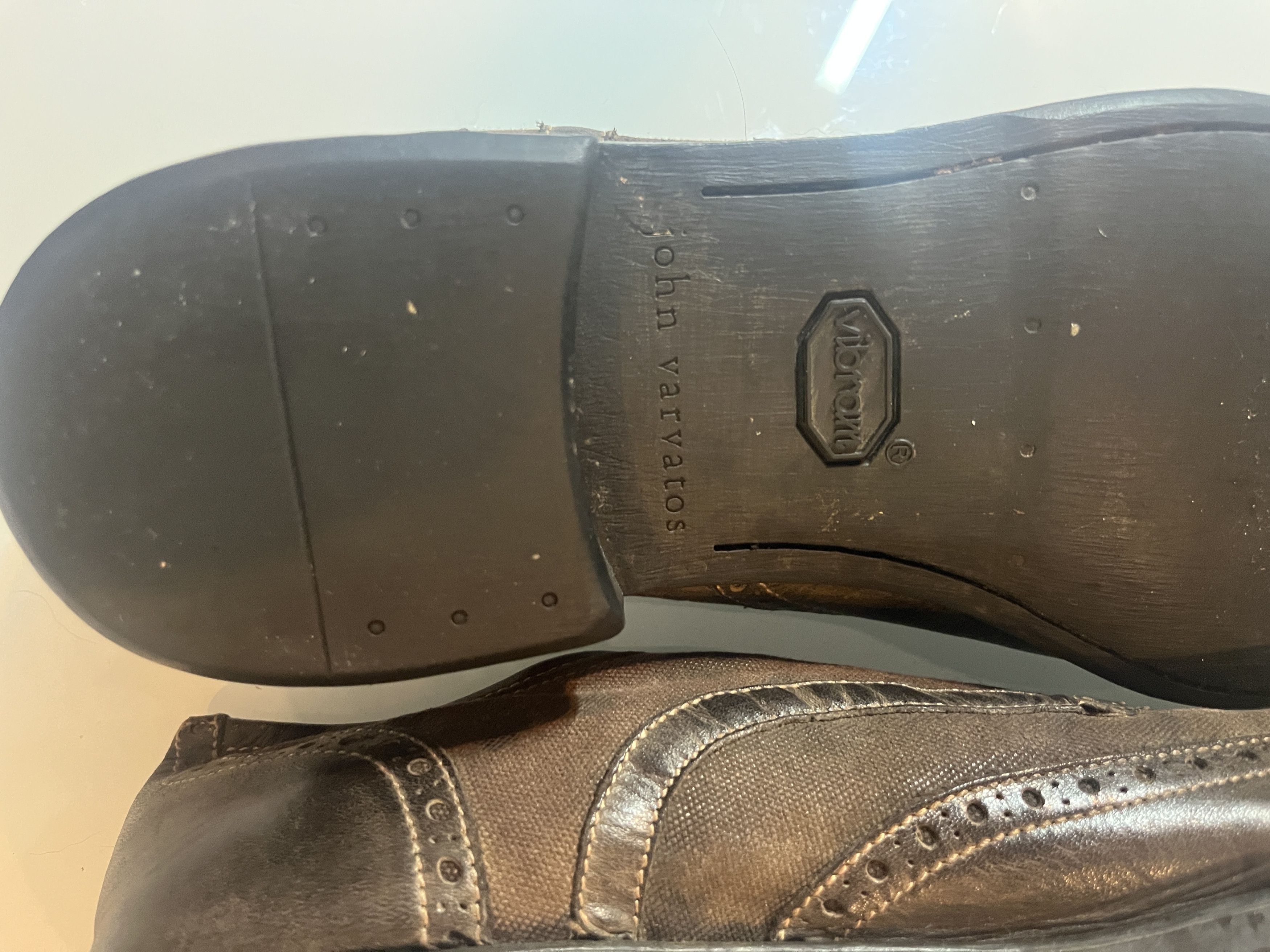John Varvatos Varvatos Made in Italy Wingtip Laceless Brogue Style 1364 Size US 11 / EU 44 - 2 Thumbnail