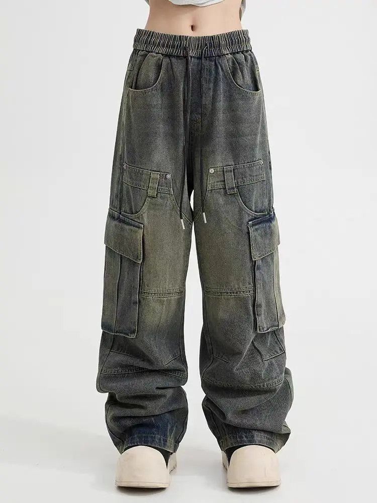 Designer × Japanese Brand Vintage Loose Streetwear Hip Hop Casual Pants Size US 31 - 3 Thumbnail