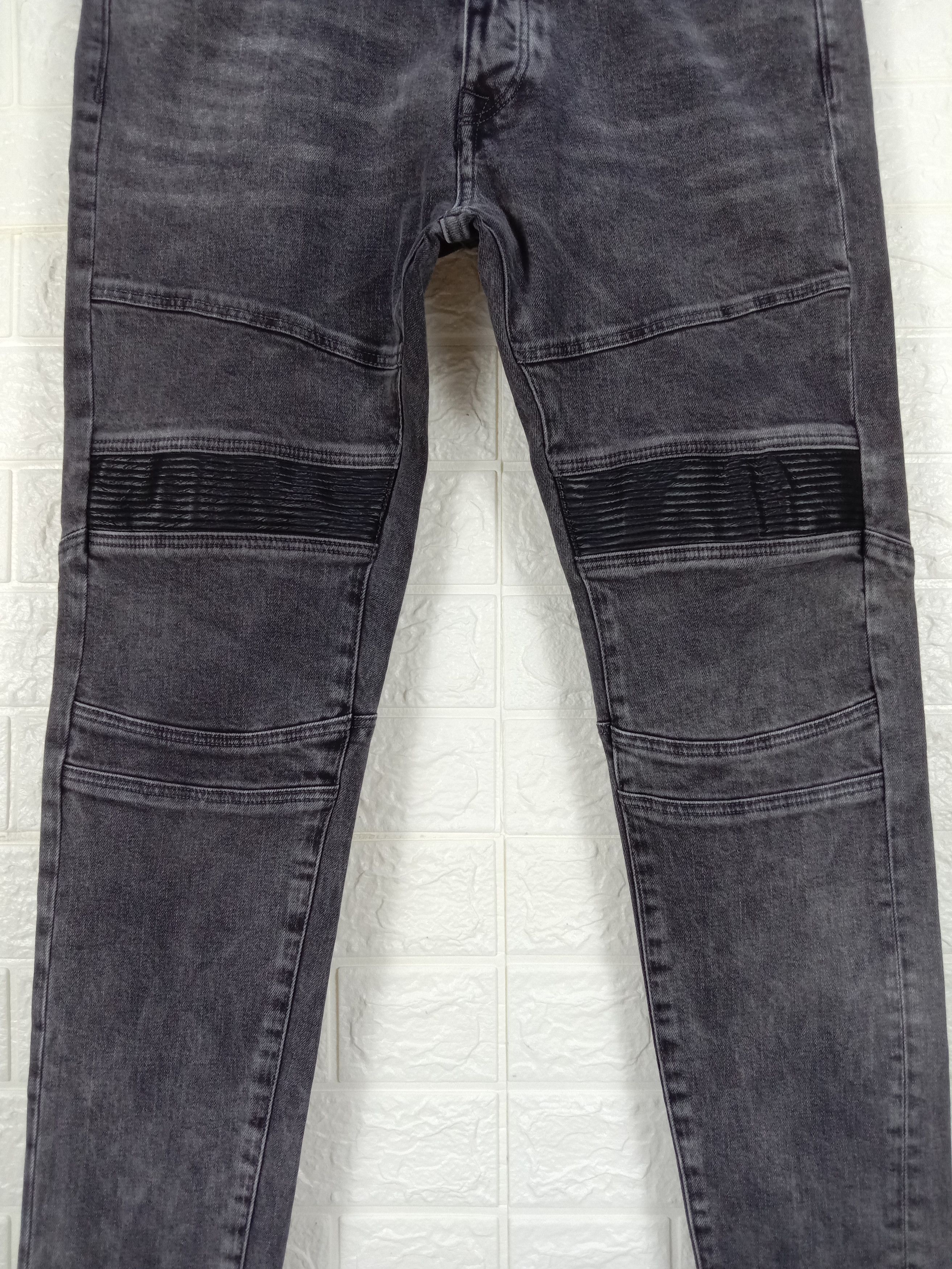 Zara Zara Skinny Biker Jeans Double Knee Denim Size US 34 / EU 50 - 3 Thumbnail