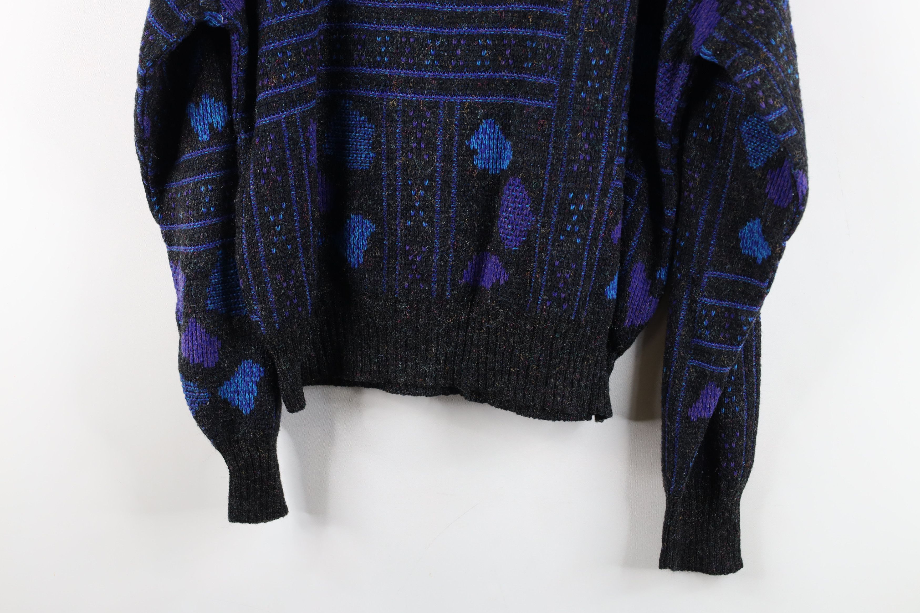 Vintage Vintage 90s Streetwear Fleck Geometric Knit Crewneck Sweater Size M / US 6-8 / IT 42-44 - 10 Thumbnail