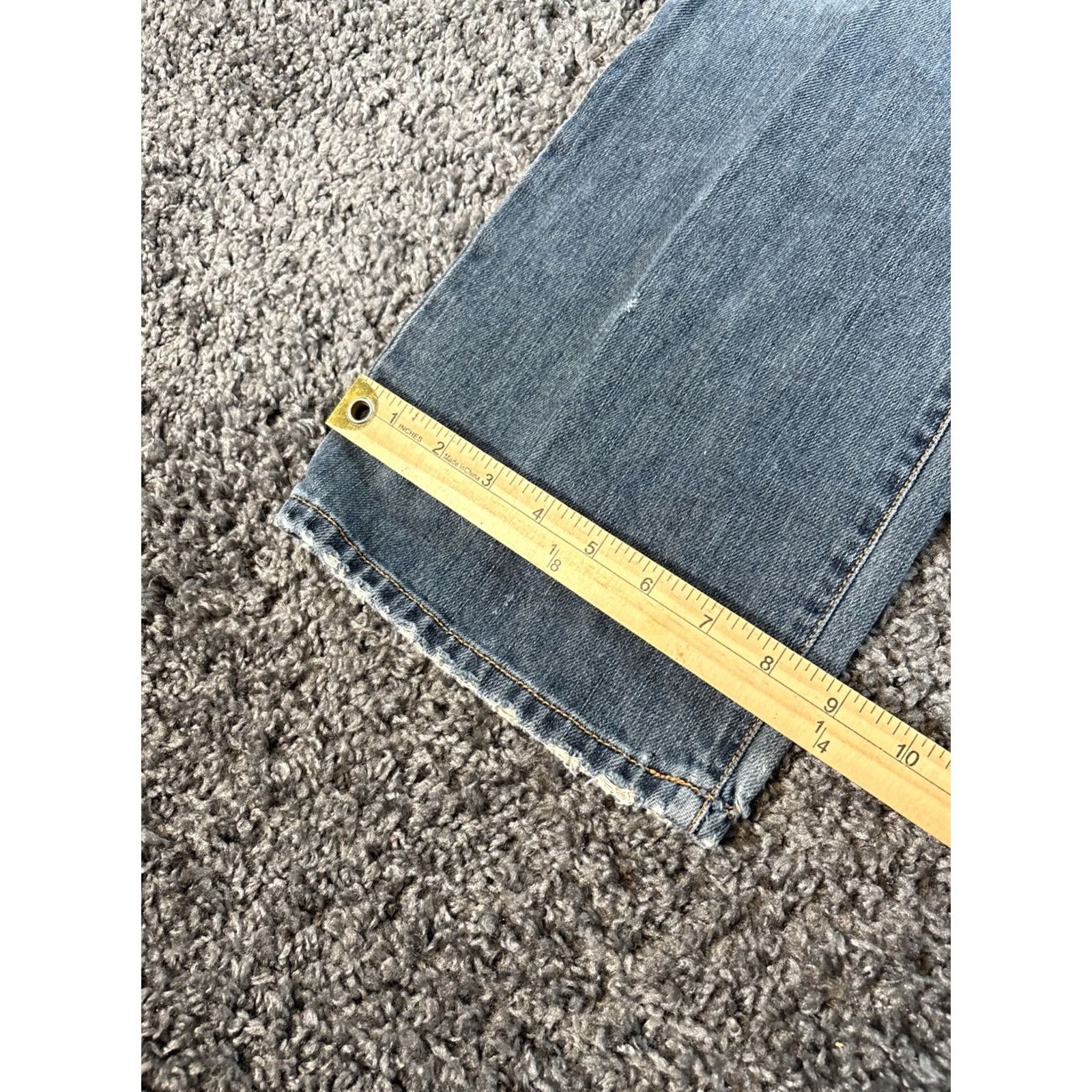 Vintage VINTAGE Nobo Jeans Womens 30x32 Medium Wash Distressed Baggy High Rise Y2K Wide-Leg Denim Blue Mens? Girls? Size 30" / US 8 / IT 44 - 3 Thumbnail