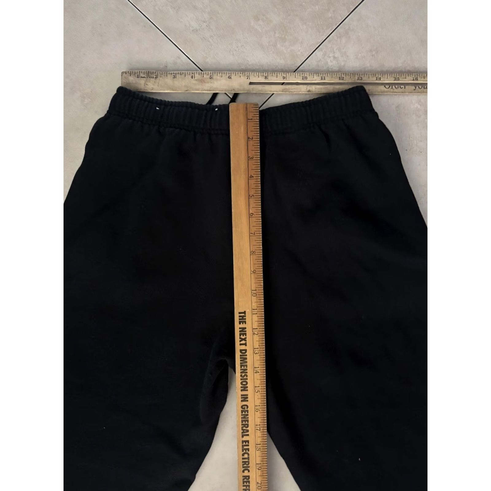 Vintage PINK Victoria's Secret Sweatpants Womens M Black Fleece Jogger Pockets Size 32" / US 10 / IT 46 - 6 Thumbnail