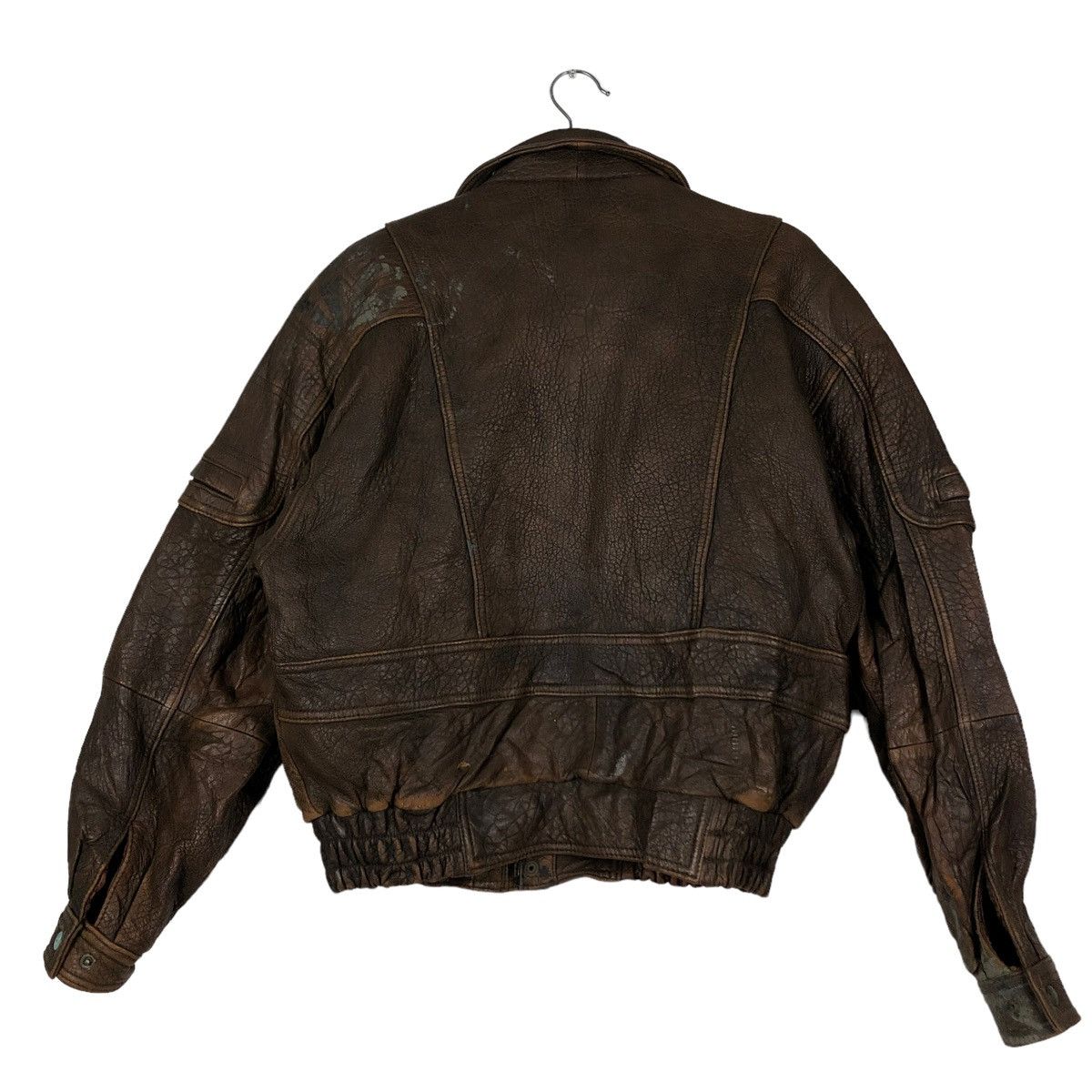 Aero Leathers 🔥VINTAGE BIKER LEATHER JACKET ROADMASTER RARE LINING DESIGN Size US L / EU 52-54 / 3 - 5 Thumbnail