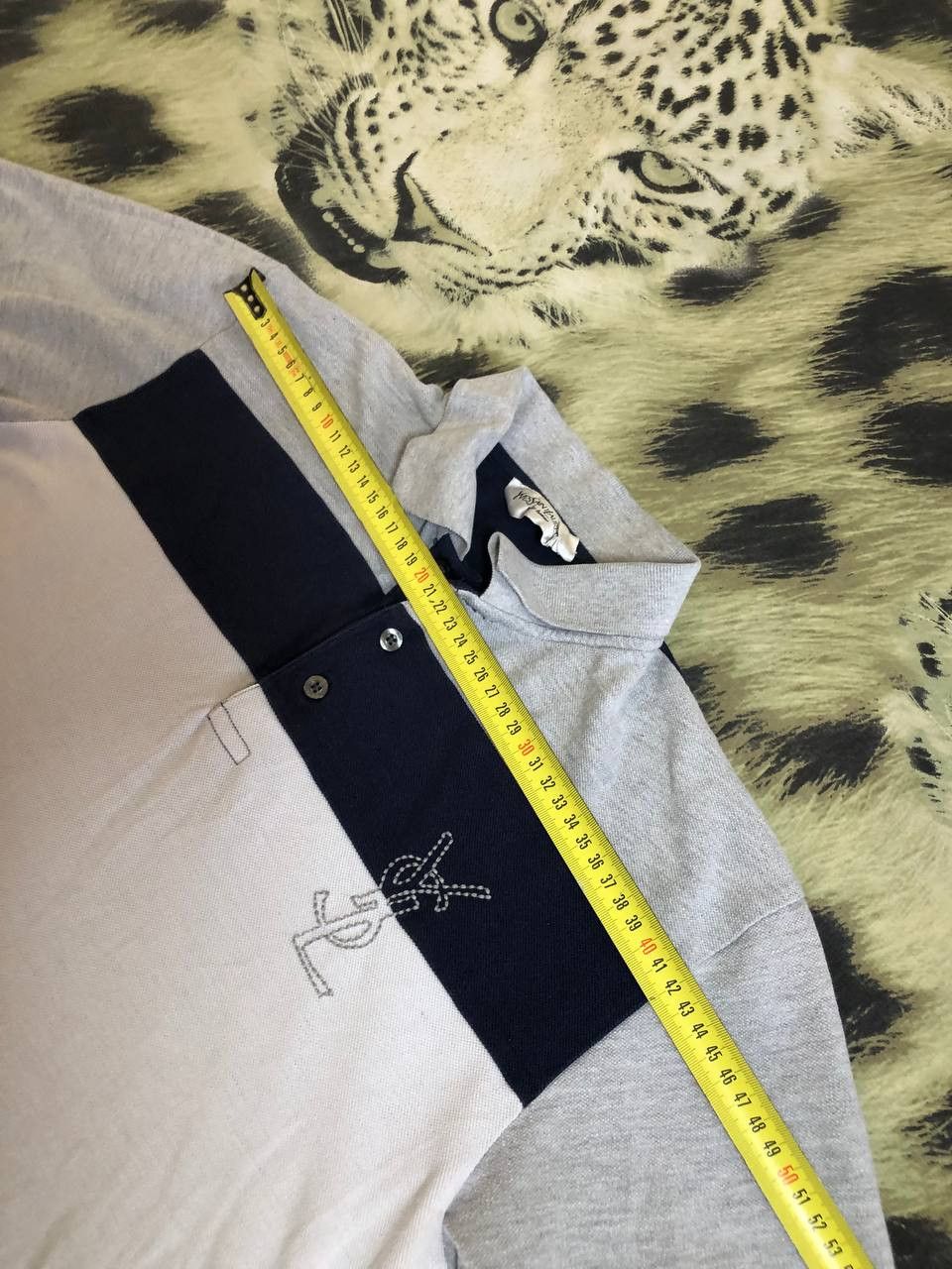 Yves Saint Laurent Yves Saint Laurent Big Logo Polo Shirt Short Sleeve YSL Size US M / EU 48-50 / 2 - 7 Thumbnail