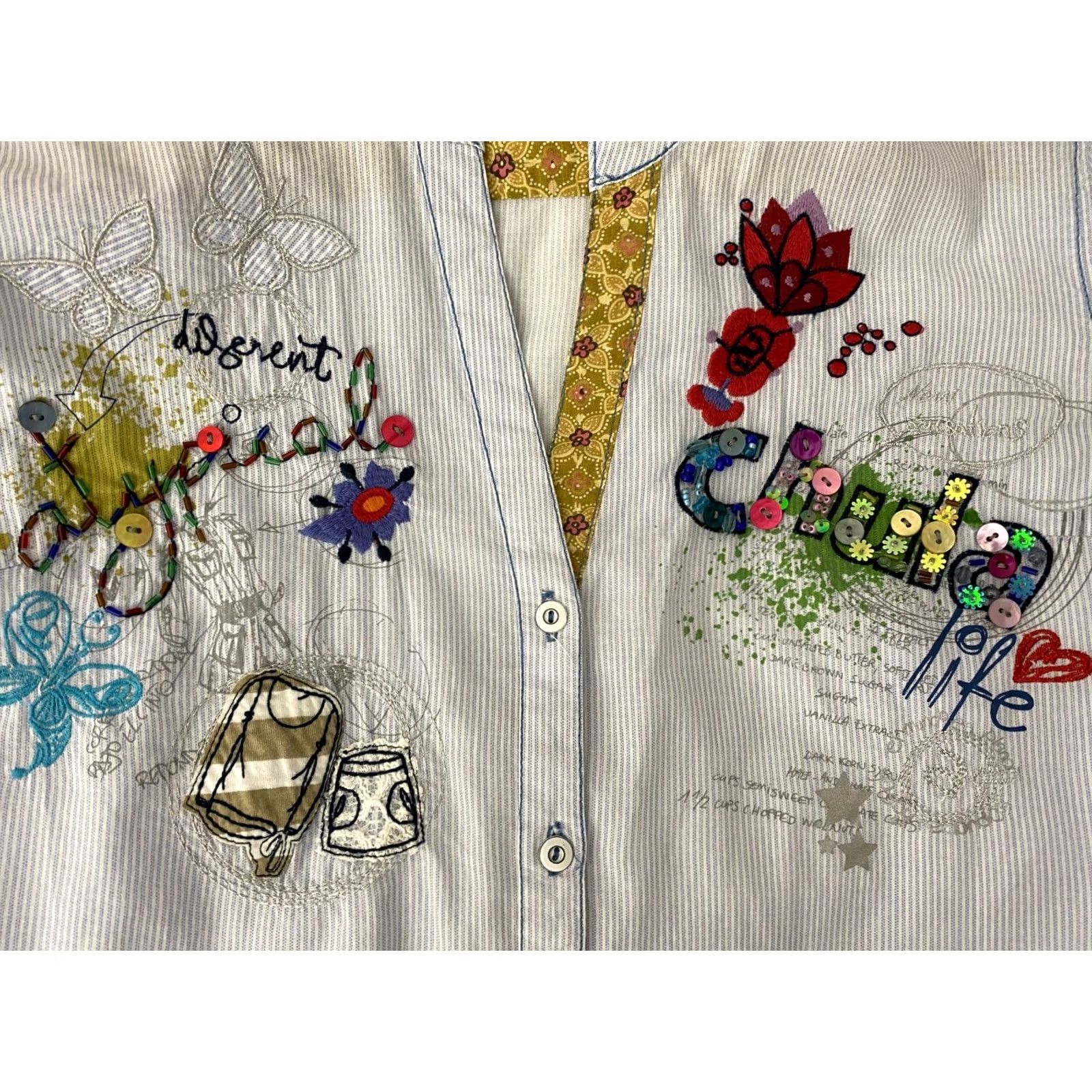 Desigual Desigual womens blue blouse shirt M Size M / US 6-8 / IT 42-44 - 7 Thumbnail