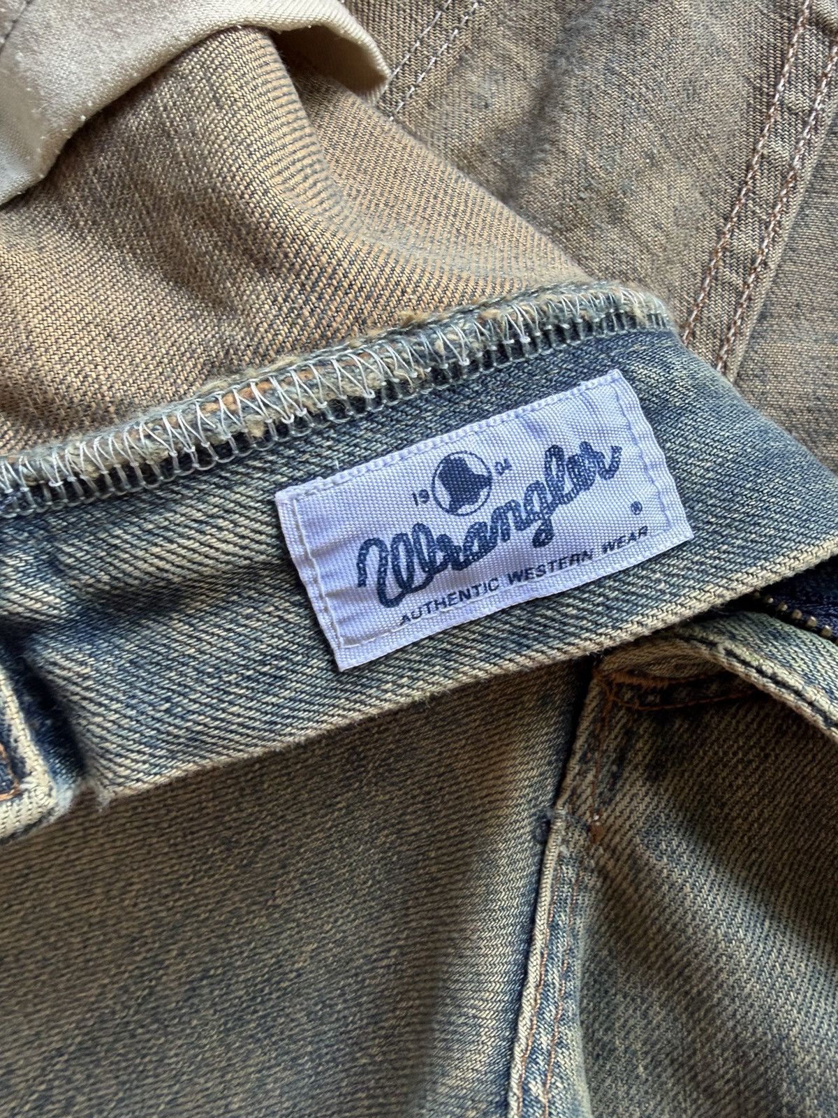 Kapital VINTAGE WRANGLER SELVEDGE BAGGY RUSTY DISTRESSED DENIM Size US 30 / EU 46 - 14 Thumbnail