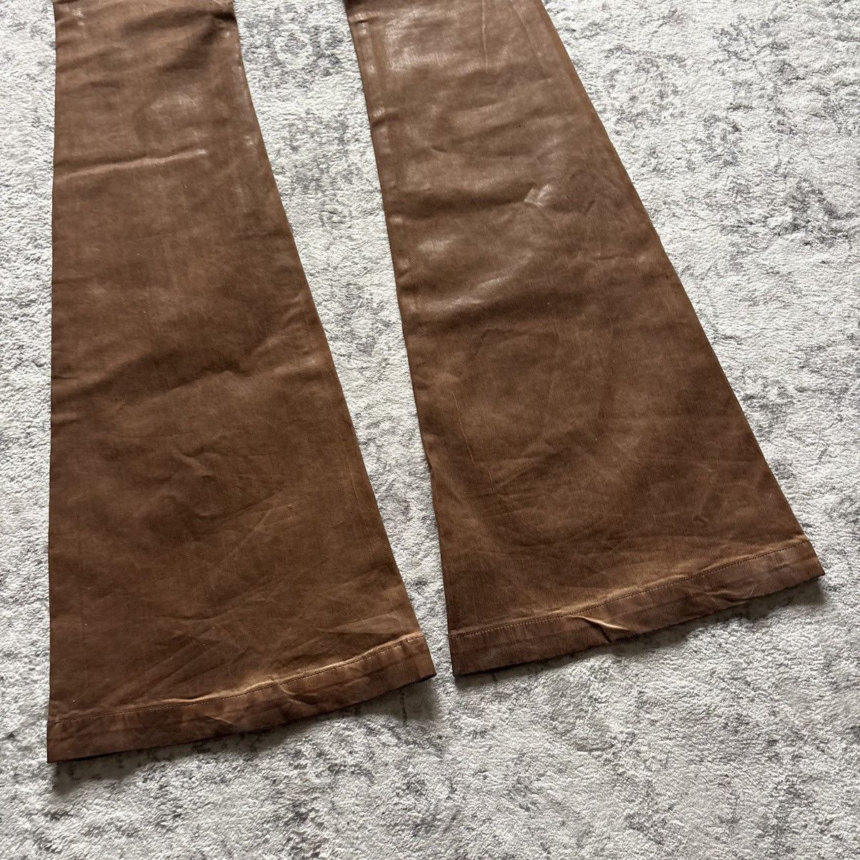 Rick Owens Rick Owens DRKSHDW Henna Brown Waxed Bolan Jeans | Size 26 Size US 26 / EU 42 - 9 Thumbnail