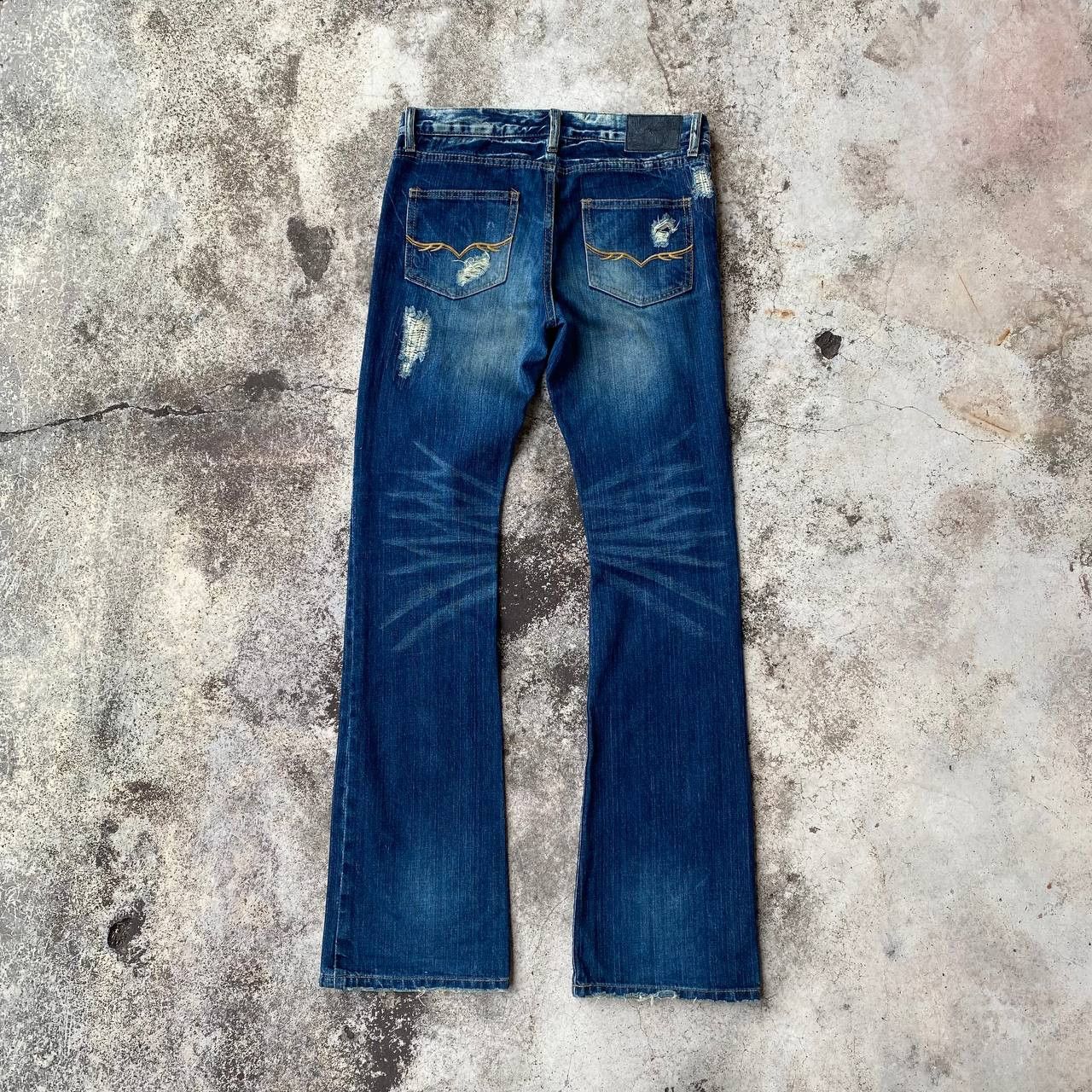 GOSTAR DE FUGA FLARED FUGA DISTRESSED DENIM BOOTCUT W29" Size US 30 / EU 46 - 8 Thumbnail