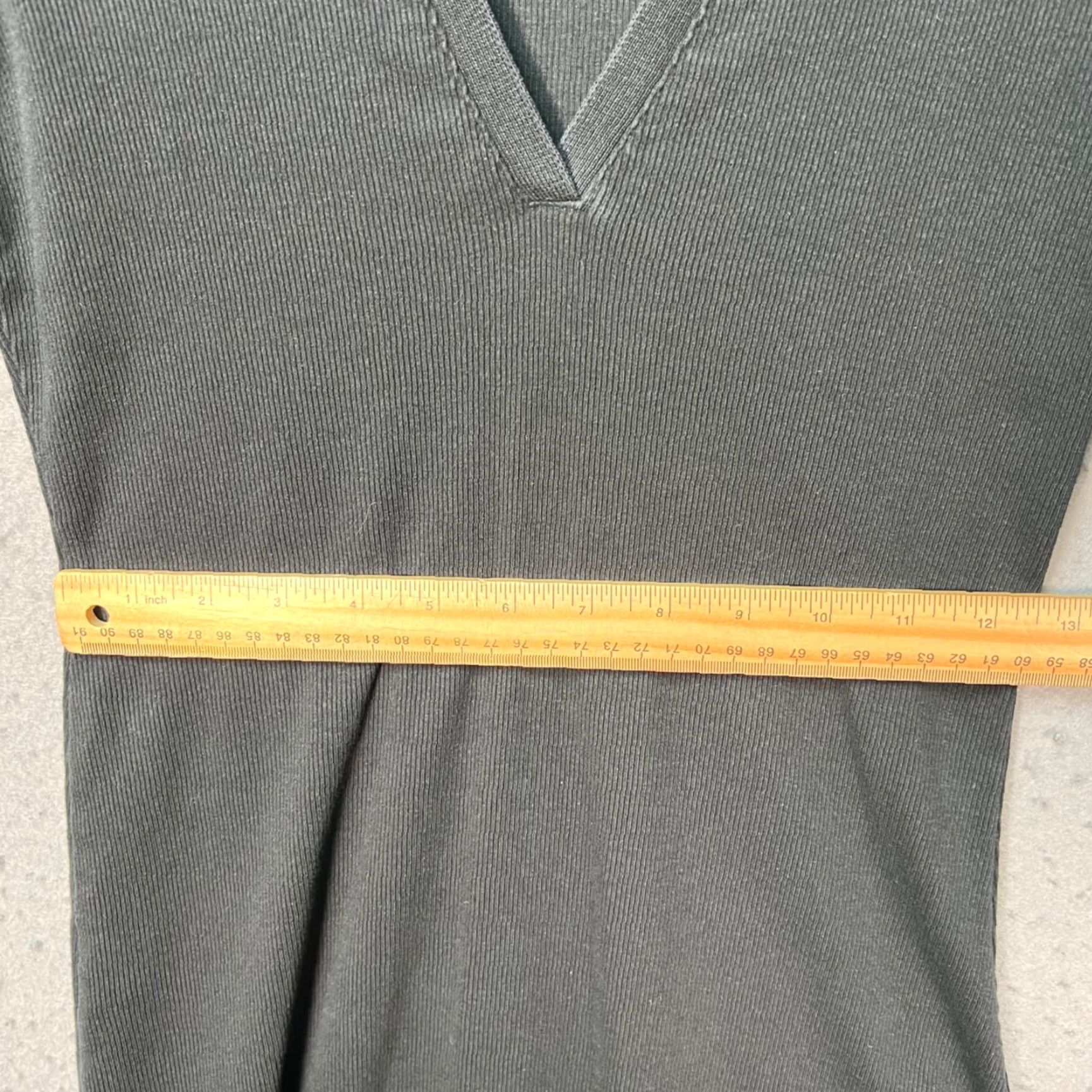 Zara Zara Dress Womens Black Ribbed Vneck Long Sleeve Bodycon M Size M / US 6-8 / IT 42-44 - 7 Thumbnail