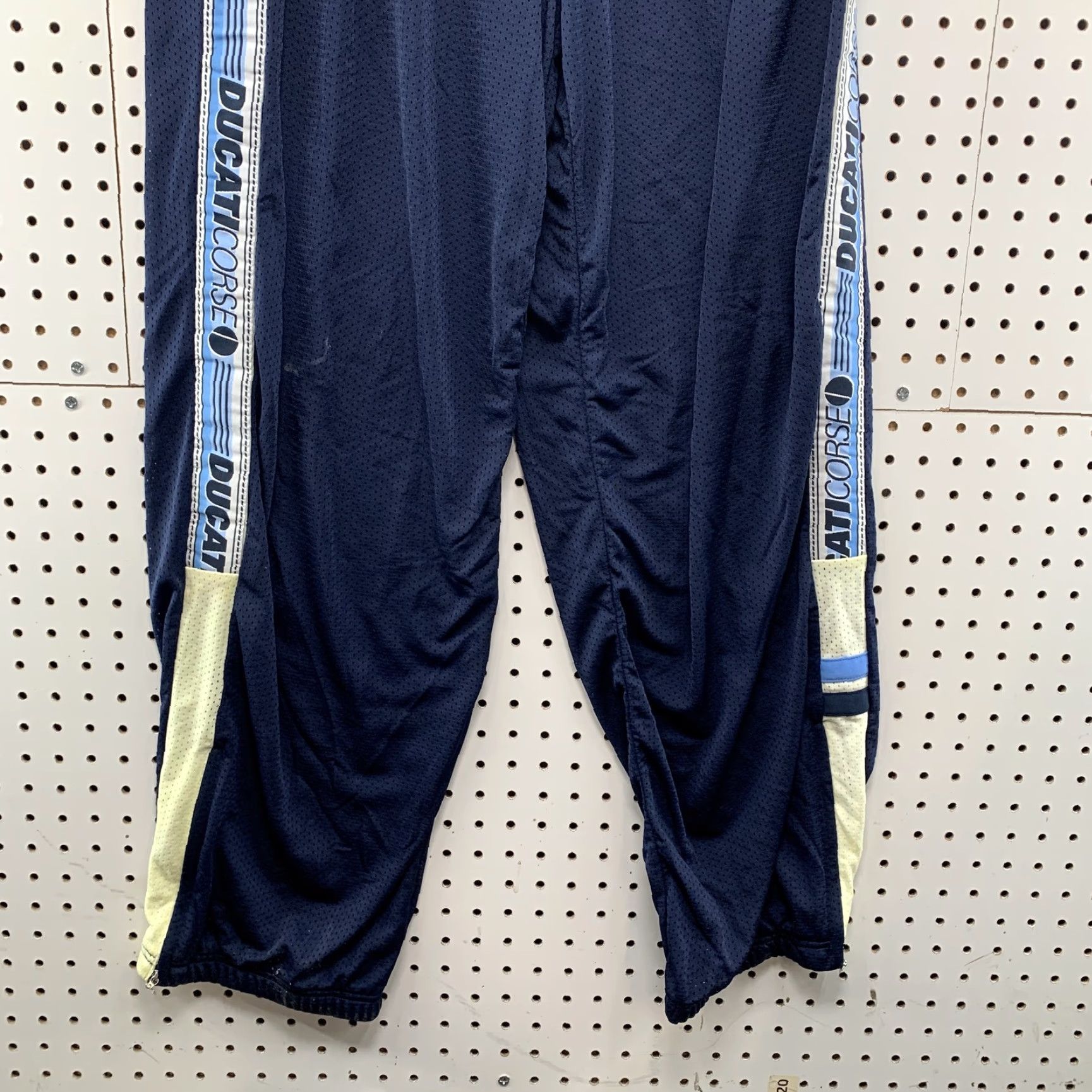Fila VINTAGE FILA Ducati Corse Track Pants Mens XL Baggy Blue 34x32 Motorcycle Size US 33 - 3 Thumbnail