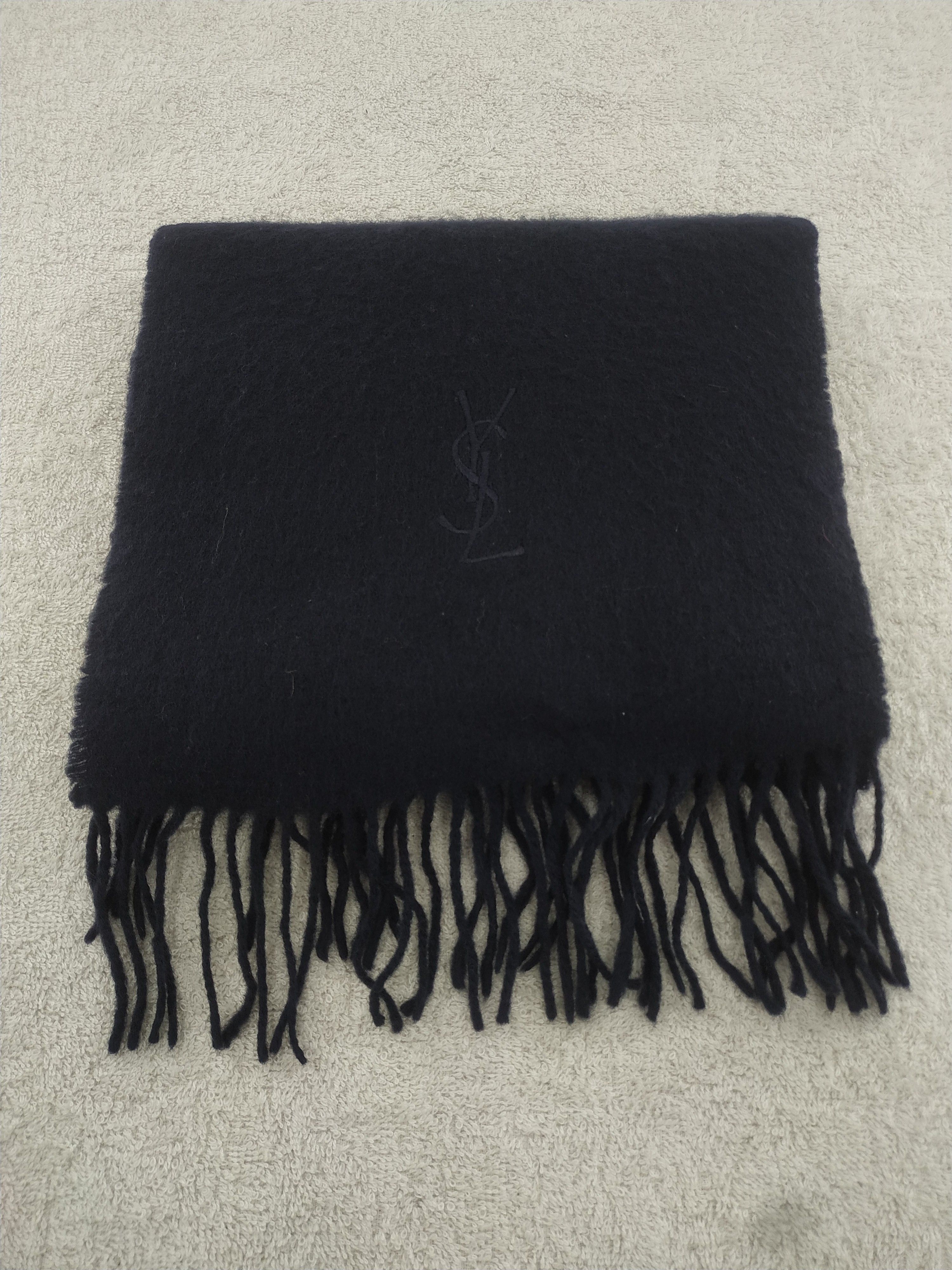 Yves Saint Laurent Vintage Yves Saint Lauren Wool Scarf/Muffler/Neckwear MF172 Size ONE SIZE - 3 Thumbnail