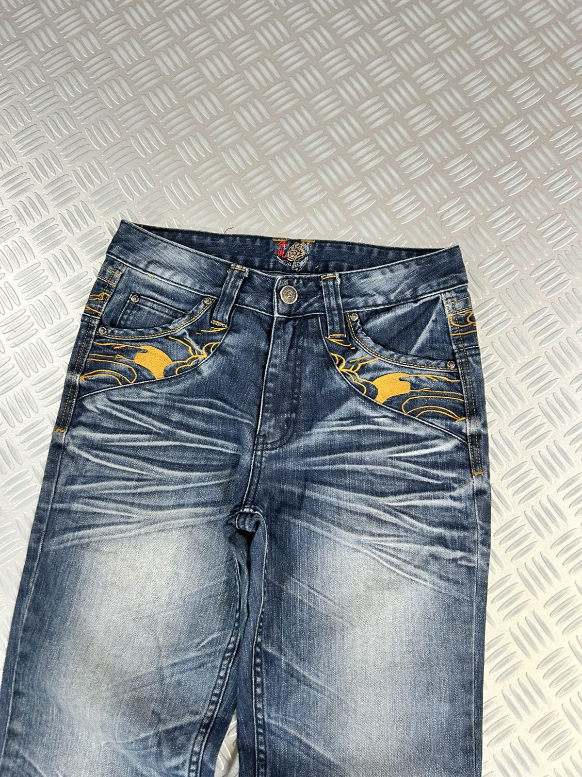 Japanese Brand × Jean × Vintage Japanese branded vintage jeans stone washed embroidered y2k Size US 28 / EU 44 - 4 Thumbnail