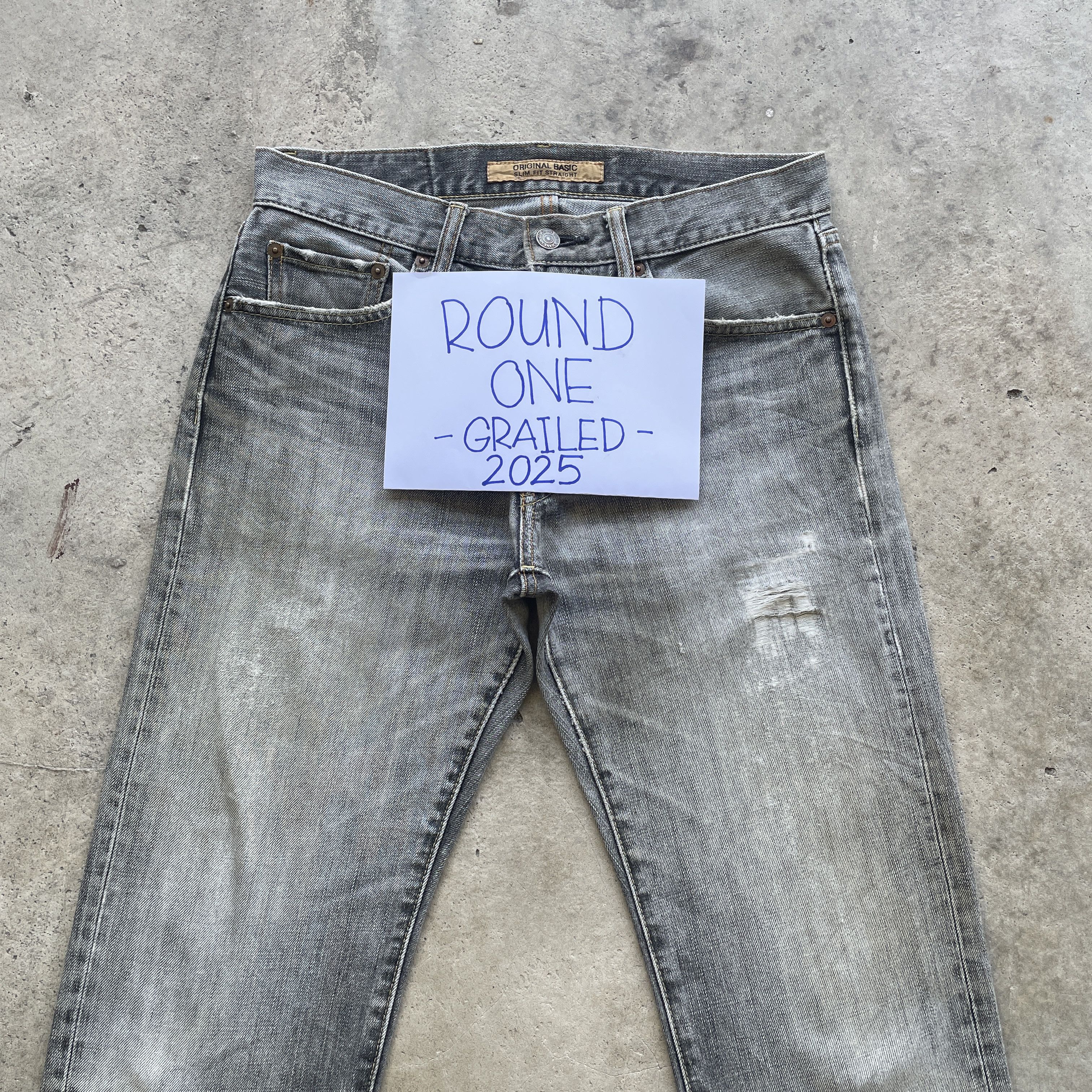 Japanese Brand × Jean × Vintage VINTAGE JAPANESE DISTRESSED BLACK FADED JEANS PANTS W31 Size US 31 - 3 Thumbnail