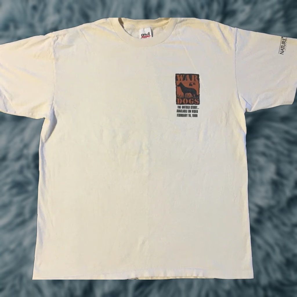 Vintage VINTAGE War Dogs Documentary Promo Shirt L Beige Tom Military 90s Grunge TV Movie USA Mens Size US L / EU 52-54 / 3 - 1 Thumbnail