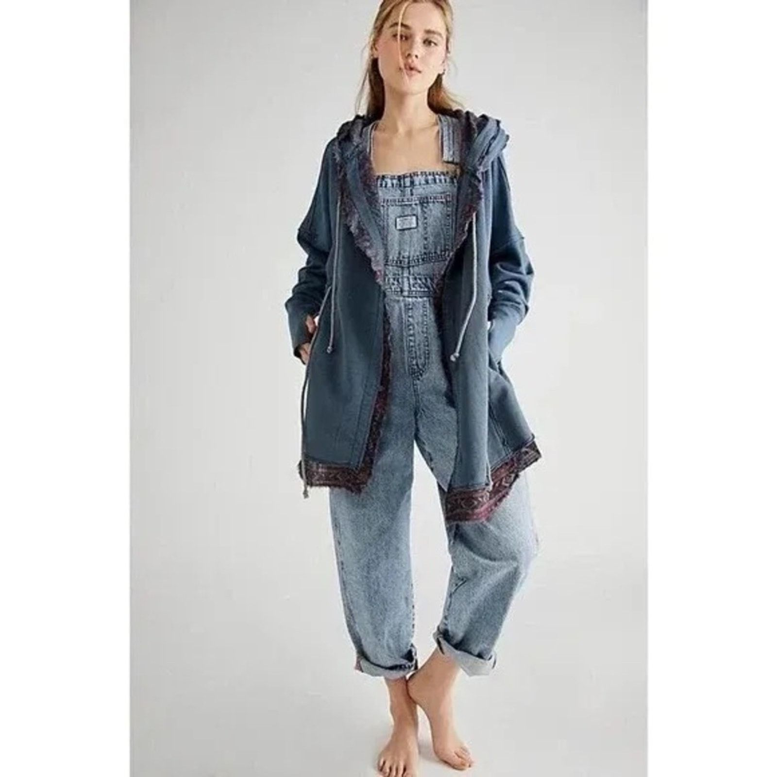 Free People NWOT free People Ritual hooded cardigan Retail $198 Size M / US 6-8 / IT 42-44 - 1 Thumbnail
