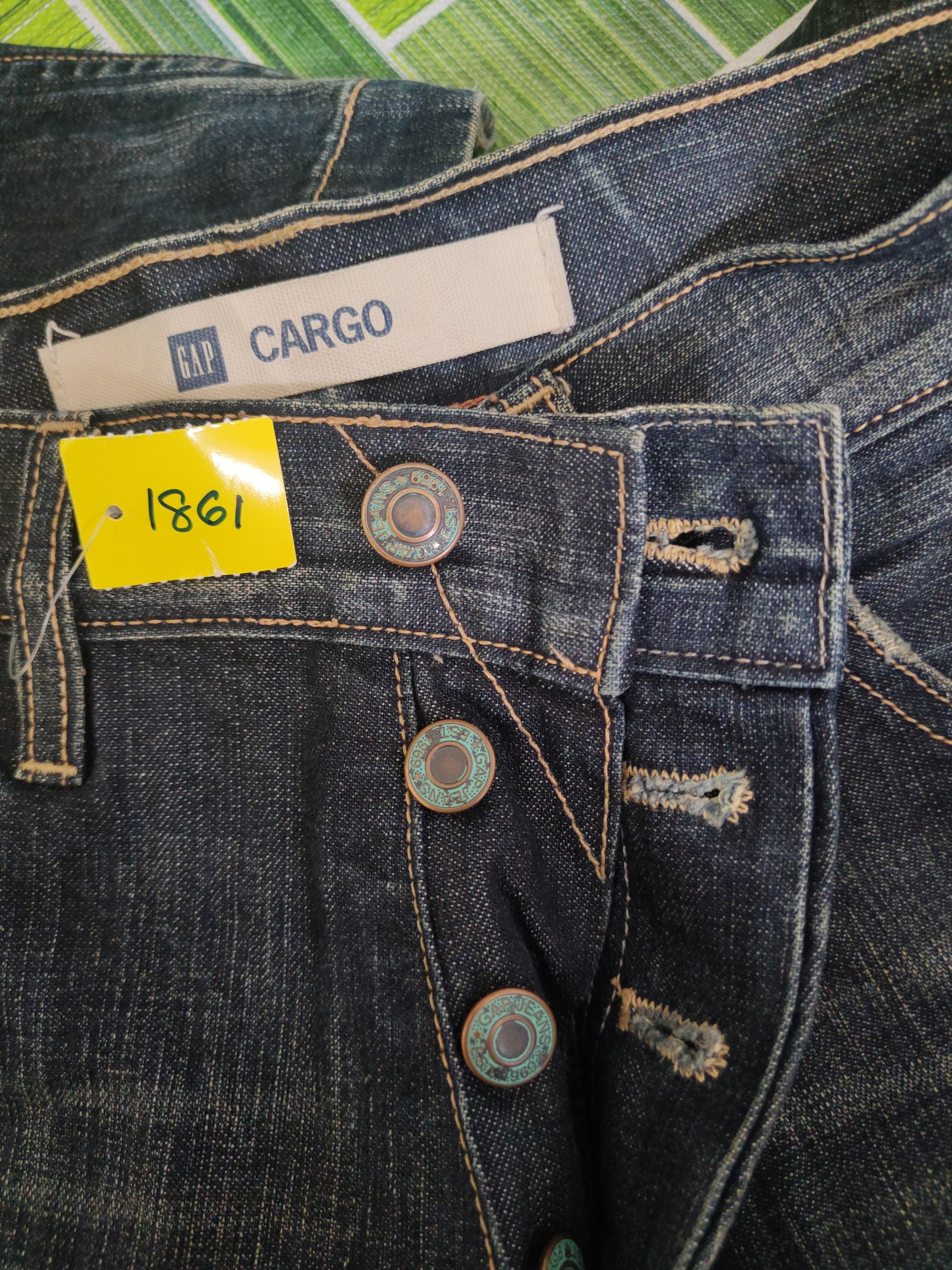 Gap DL Gap Dark Blue Distressed Ripped Jeans #1861 Size US 29 - 18 Thumbnail