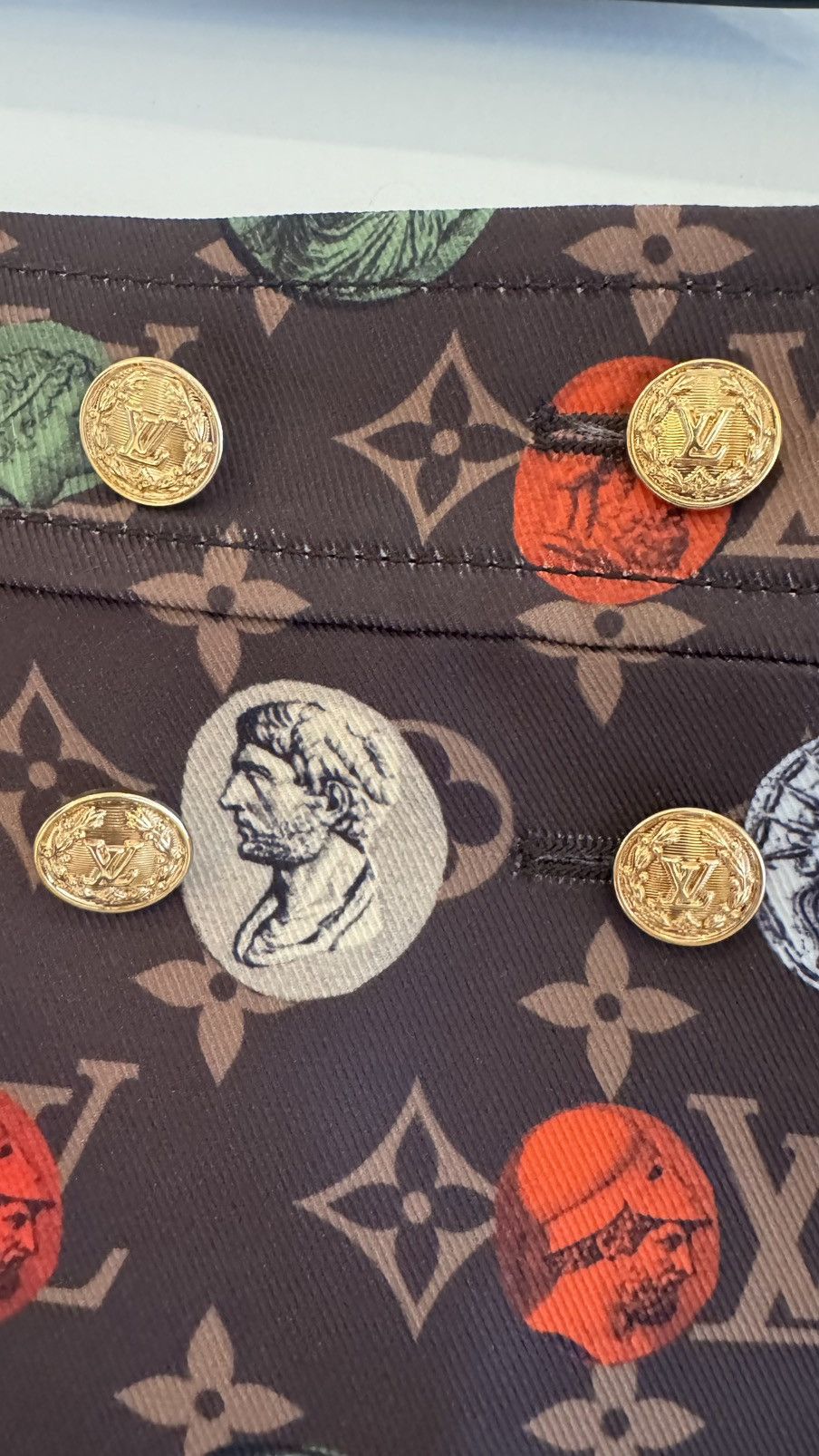 Louis Vuitton Louis Vuitton x Fornasetti Monogram Portrait Printed Skirt Size 25" / US 0 / IT 36 - 3 Thumbnail