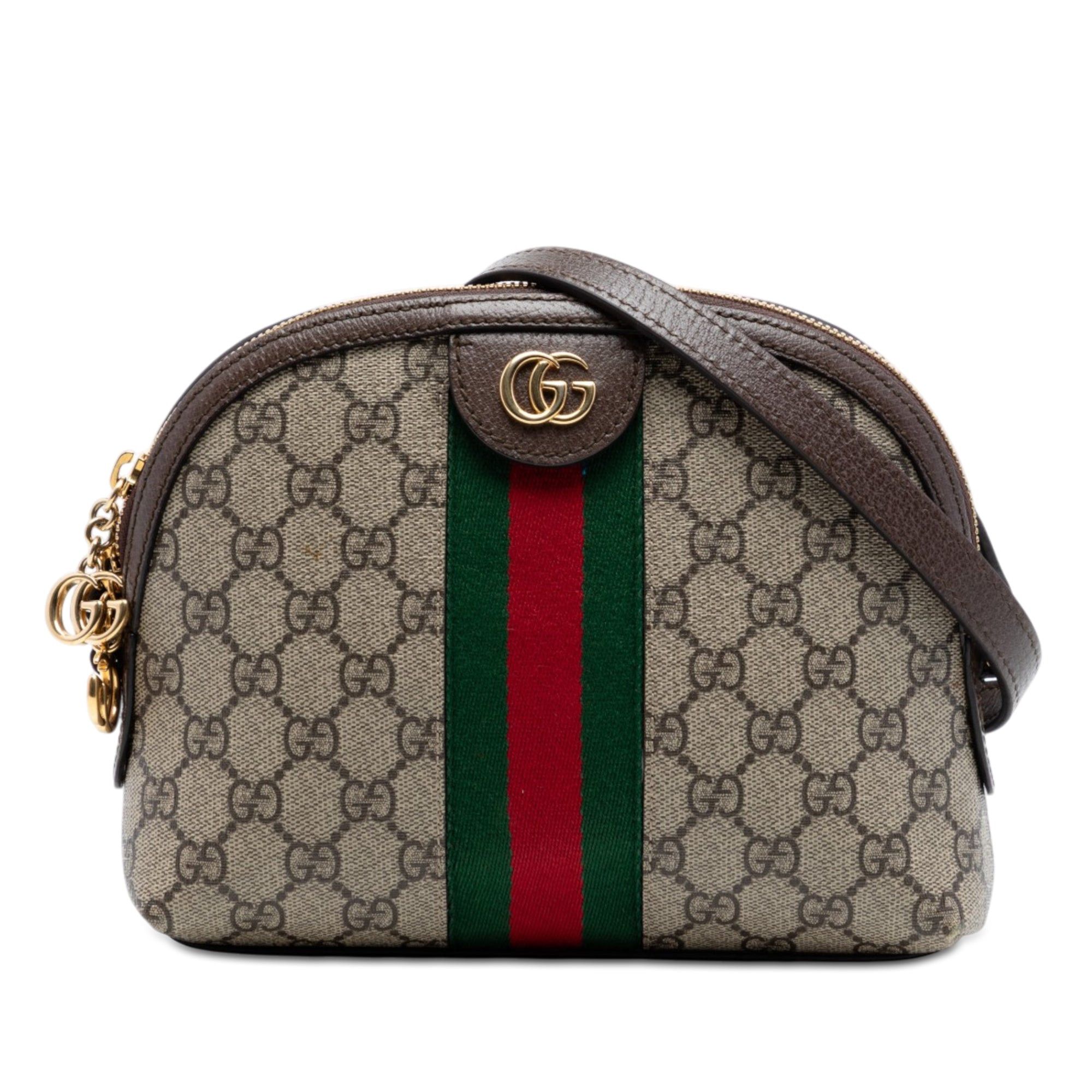 Gucci Small GG Supreme Web Ophidia Dome Crossbody Size ONE SIZE - 1 Thumbnail