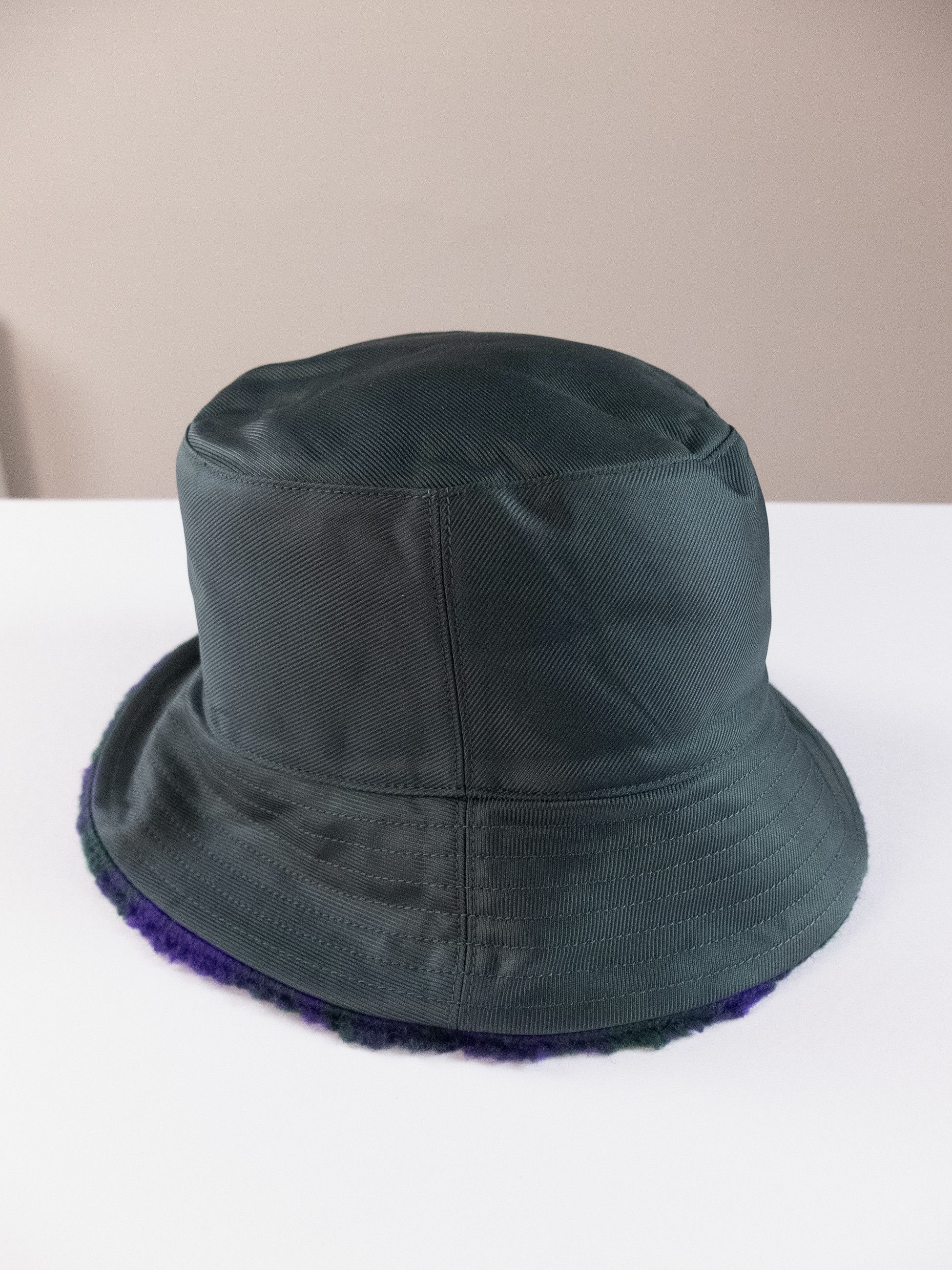 Burberry BURBERRY green purple nylon rose reversible bucket hat Size ONE SIZE - 4 Thumbnail